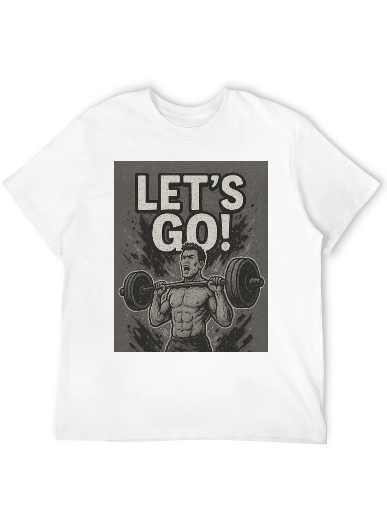 Lets Go Weightlifting Black T-Shirt