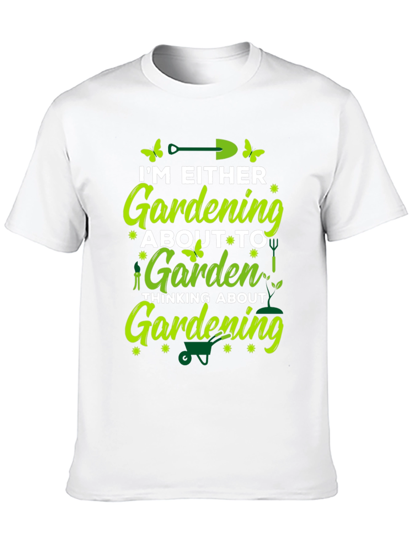 Gardening Lover T-Shirt - Black Cotton Blend