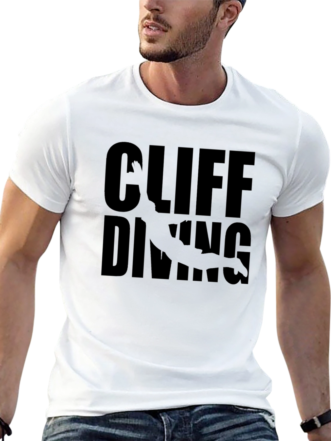 Cliff Diving Graphic Tee - Adventure Shirt