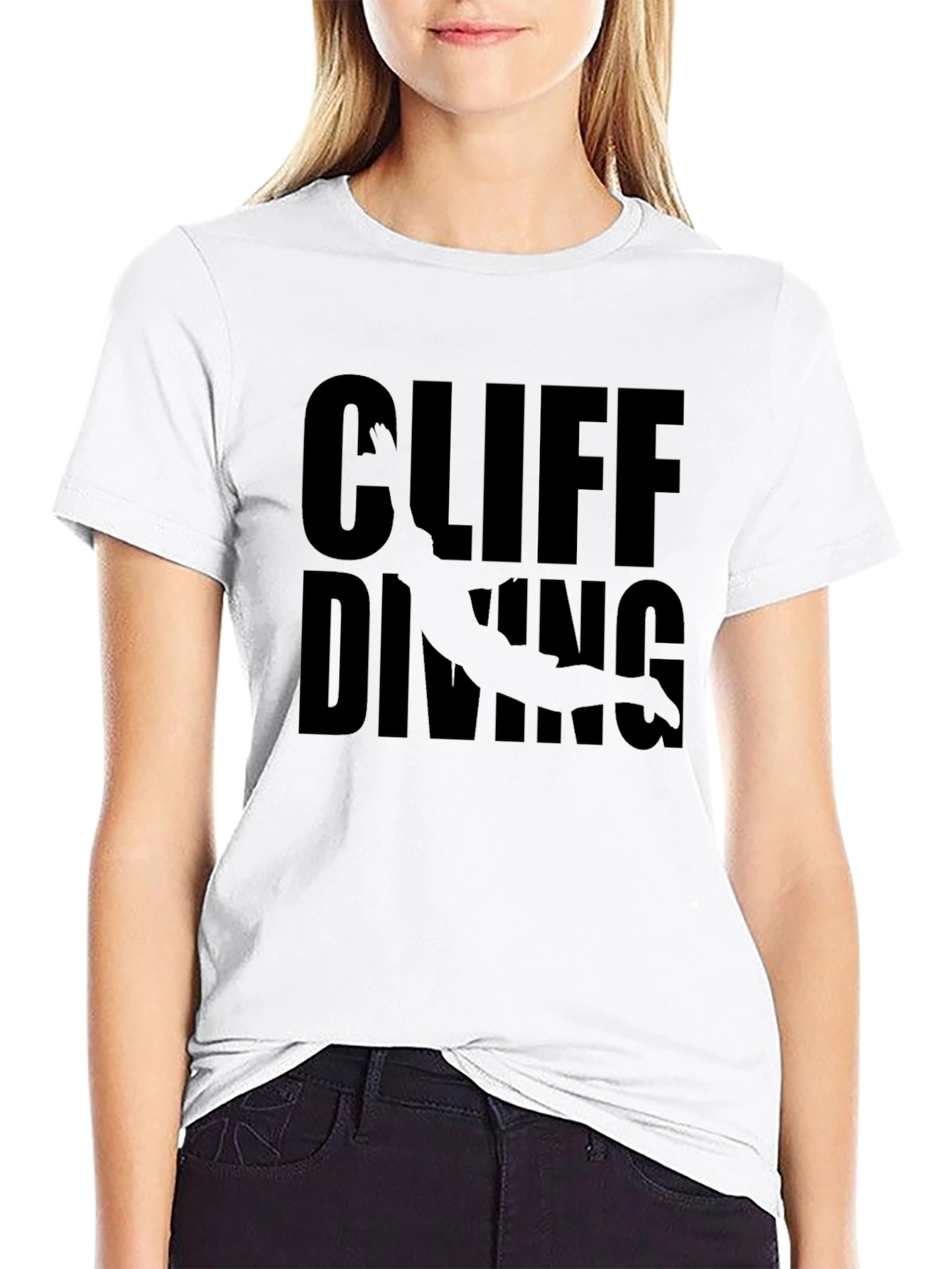 Cliff Diving Graphic Tee - Adventure Shirt