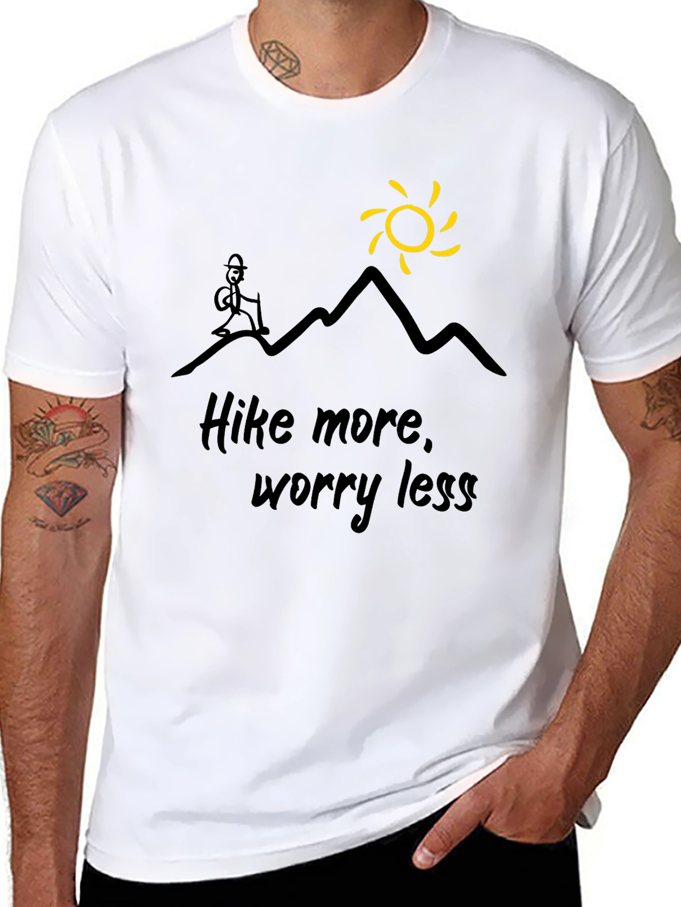 Hike More Worry Less Graphic Tee