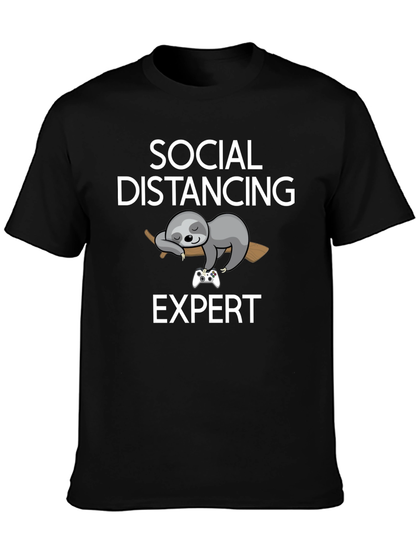 Social Distancing Expert Sloth Graphic Tee