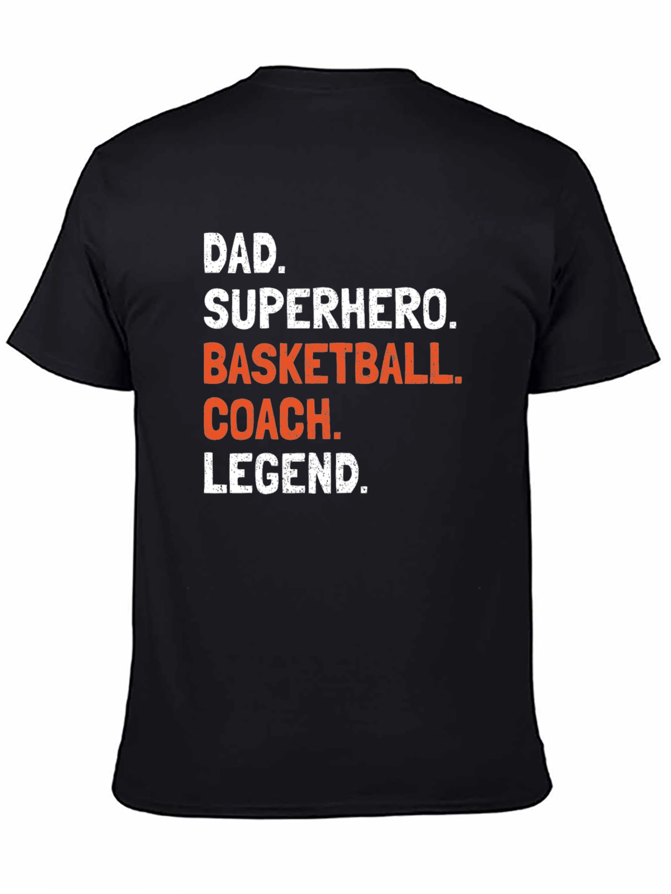 Dad Superhero Basketball Coach Legend T-Shirt