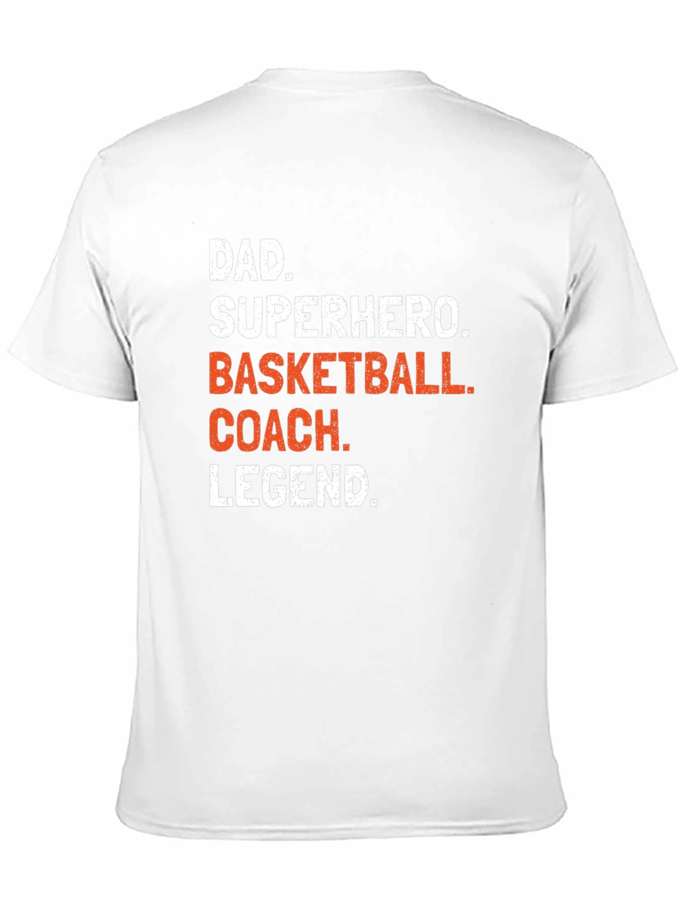 Dad Superhero Basketball Coach Legend T-Shirt