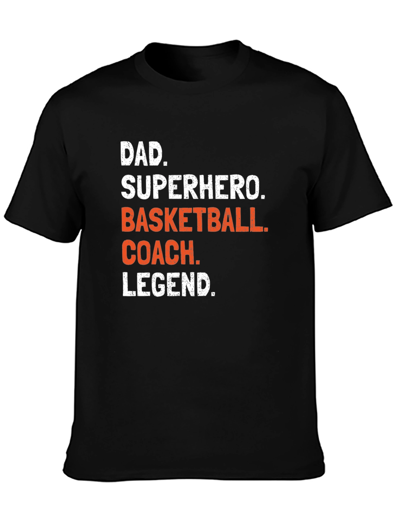 Dad Superhero Basketball Coach Legend T-Shirt
