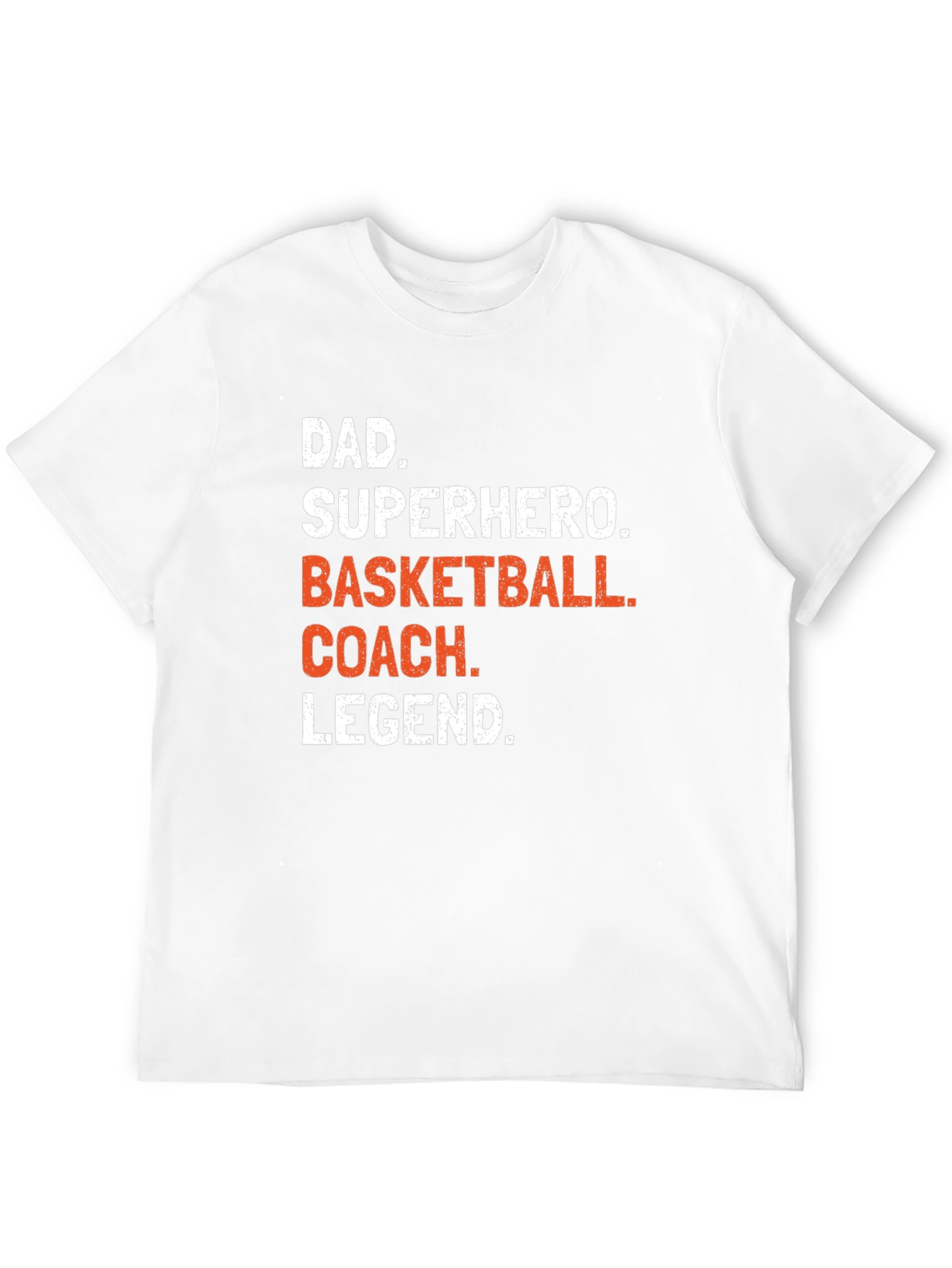 Dad Superhero Basketball Coach Legend T-Shirt