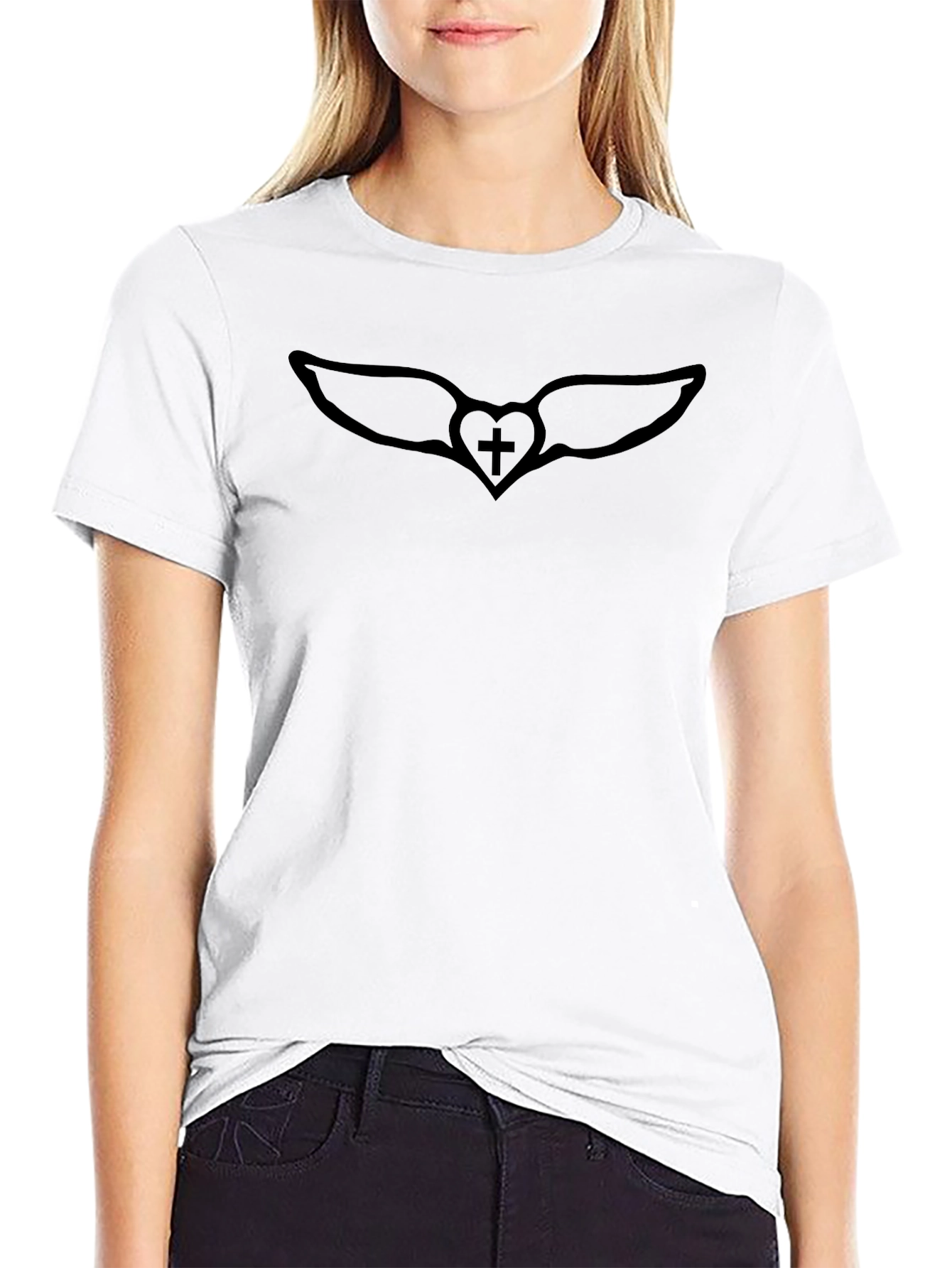Winged Heart T-Shirt - Classic Black Tee