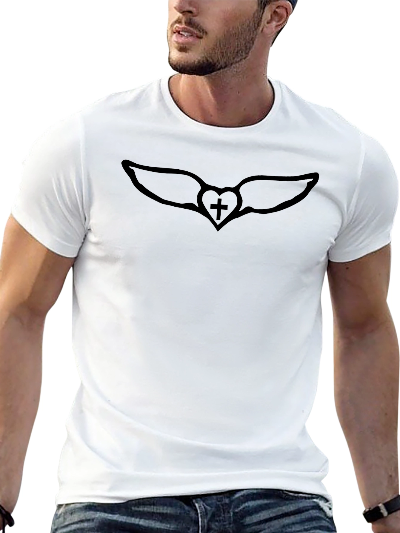 Winged Heart T-Shirt - Classic Black Tee
