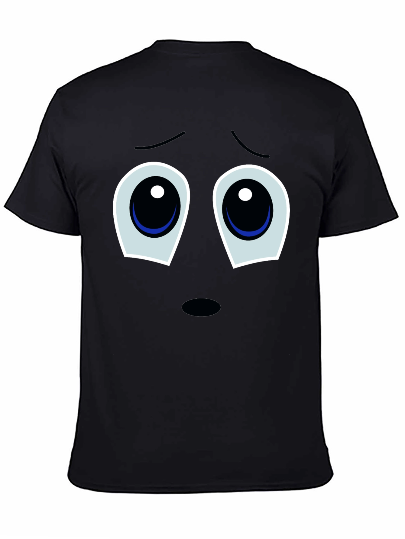 Sad Eyes T-Shirt - Black Graphic Tee