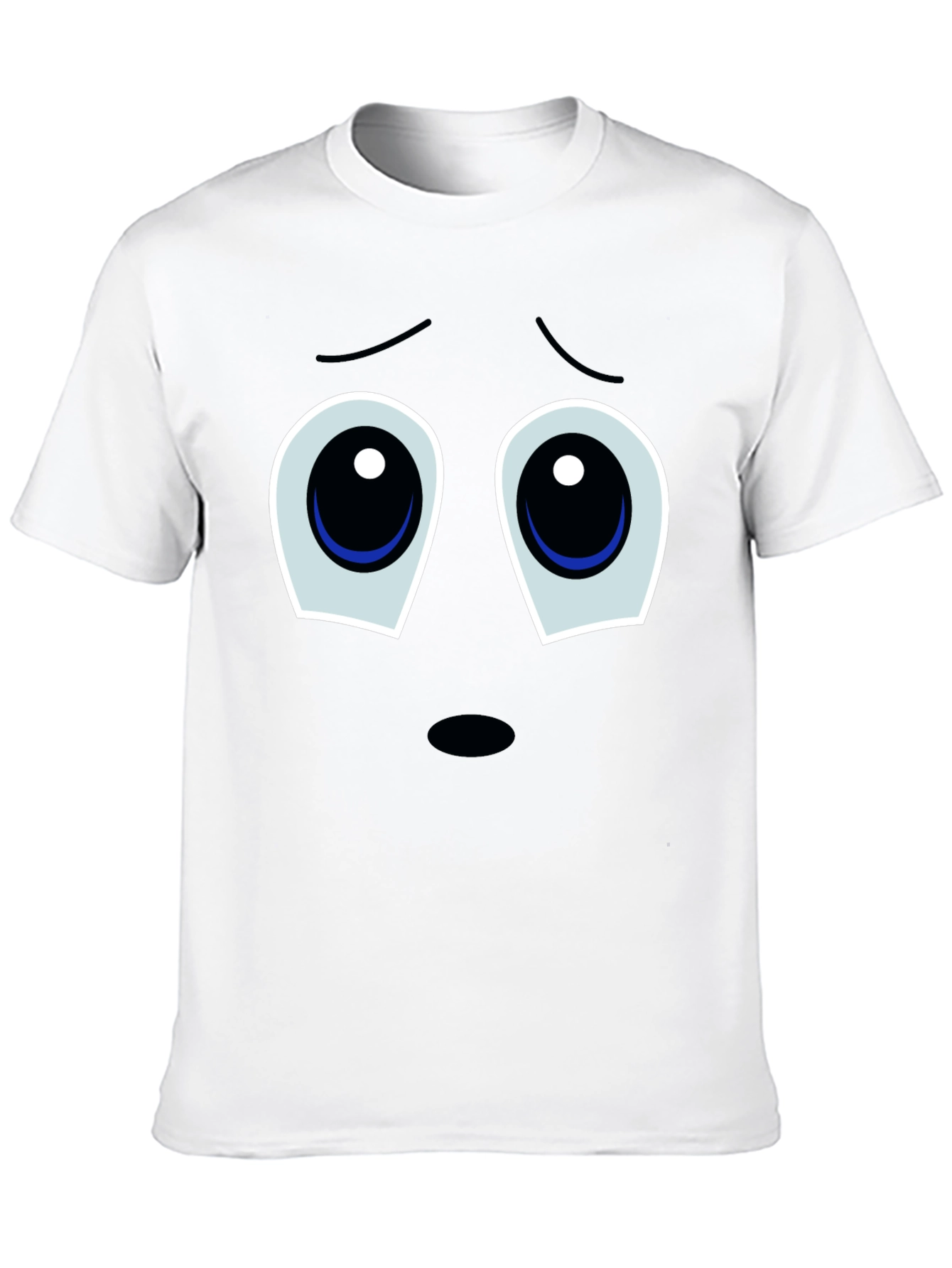 Sad Eyes T-Shirt - Black Graphic Tee