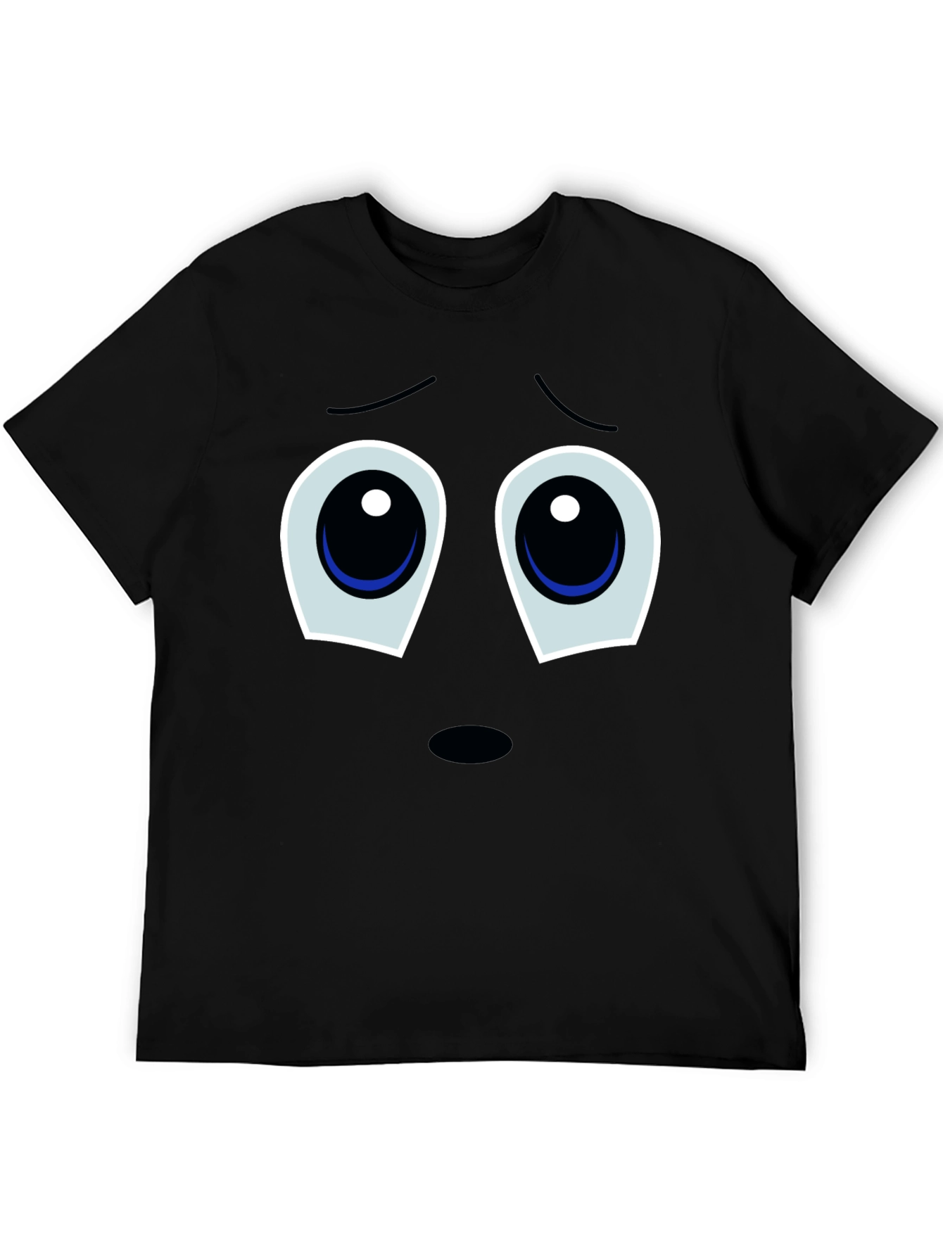 Sad Eyes T-Shirt - Black Graphic Tee