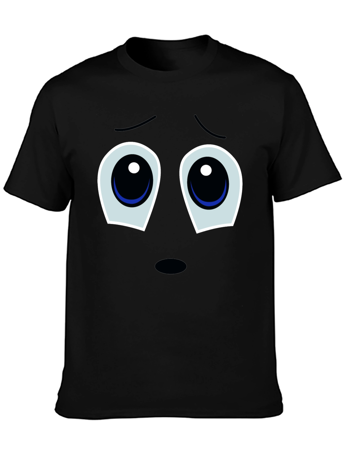 Sad Eyes T-Shirt - Black Graphic Tee