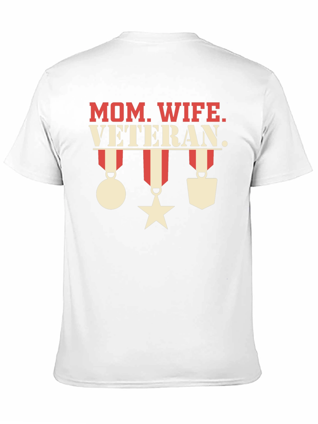 Mom Wife Veteran Graphic T-Shirt
