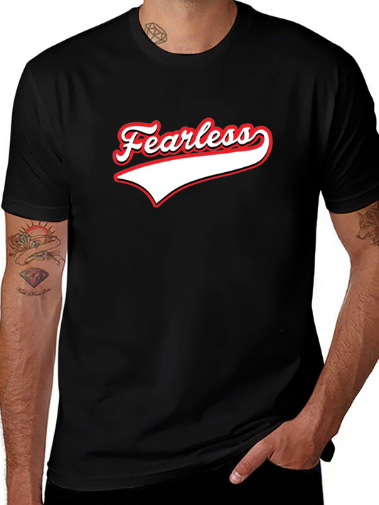 Fearless Graphic Tee - Trendy Mens Black T-Shirt