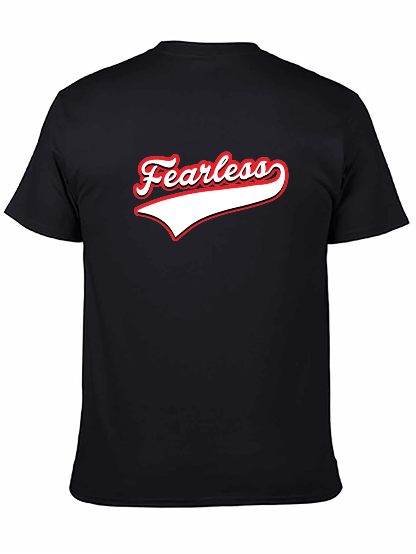 Fearless Graphic Tee - Trendy Mens Black T-Shirt
