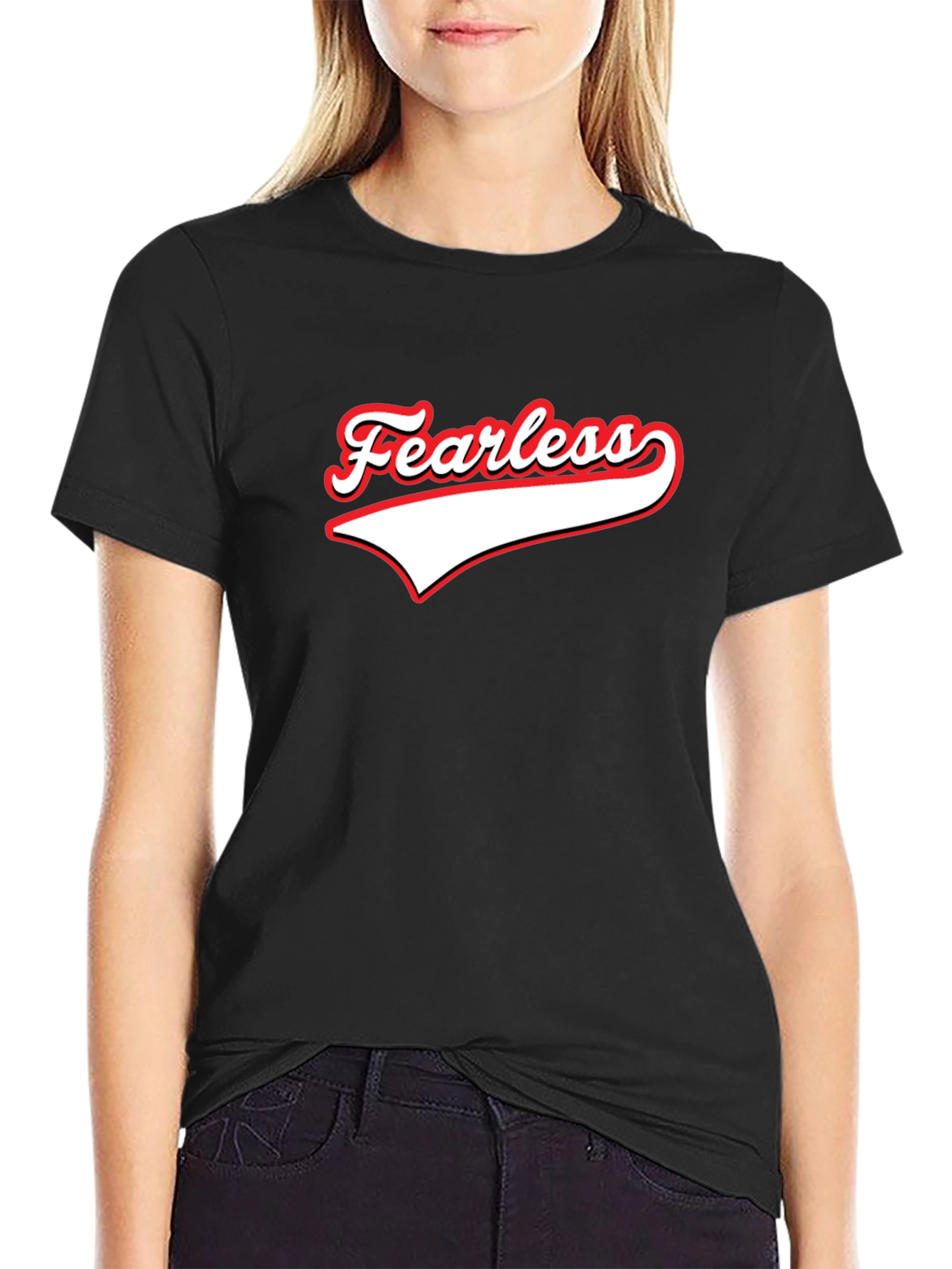 Fearless Graphic Tee - Trendy Mens Black T-Shirt