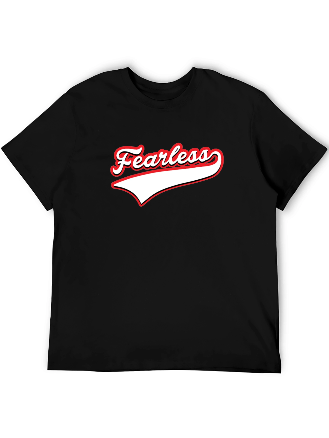 Fearless Graphic Tee - Trendy Mens Black T-Shirt