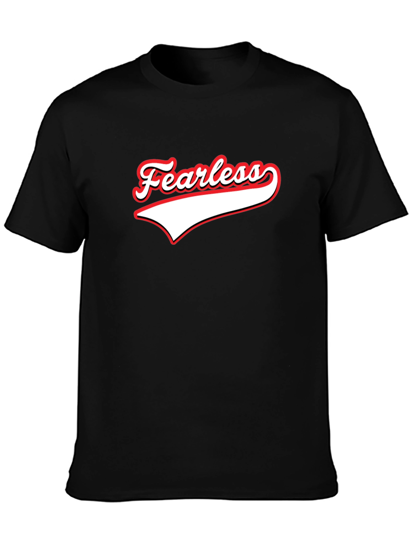 Fearless Graphic Tee - Trendy Mens Black T-Shirt