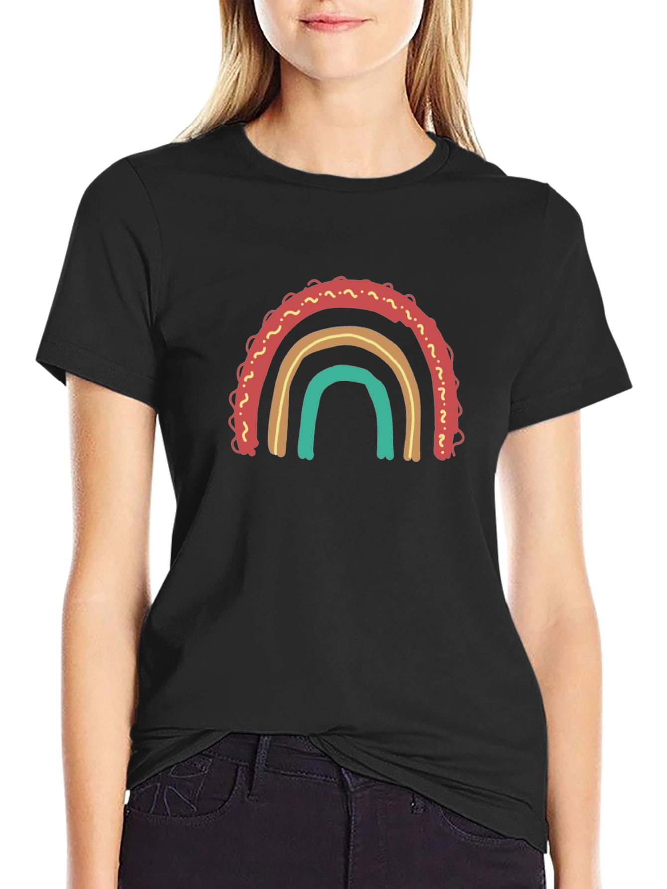 Rainbow Graphic Tee - Casual Comfort