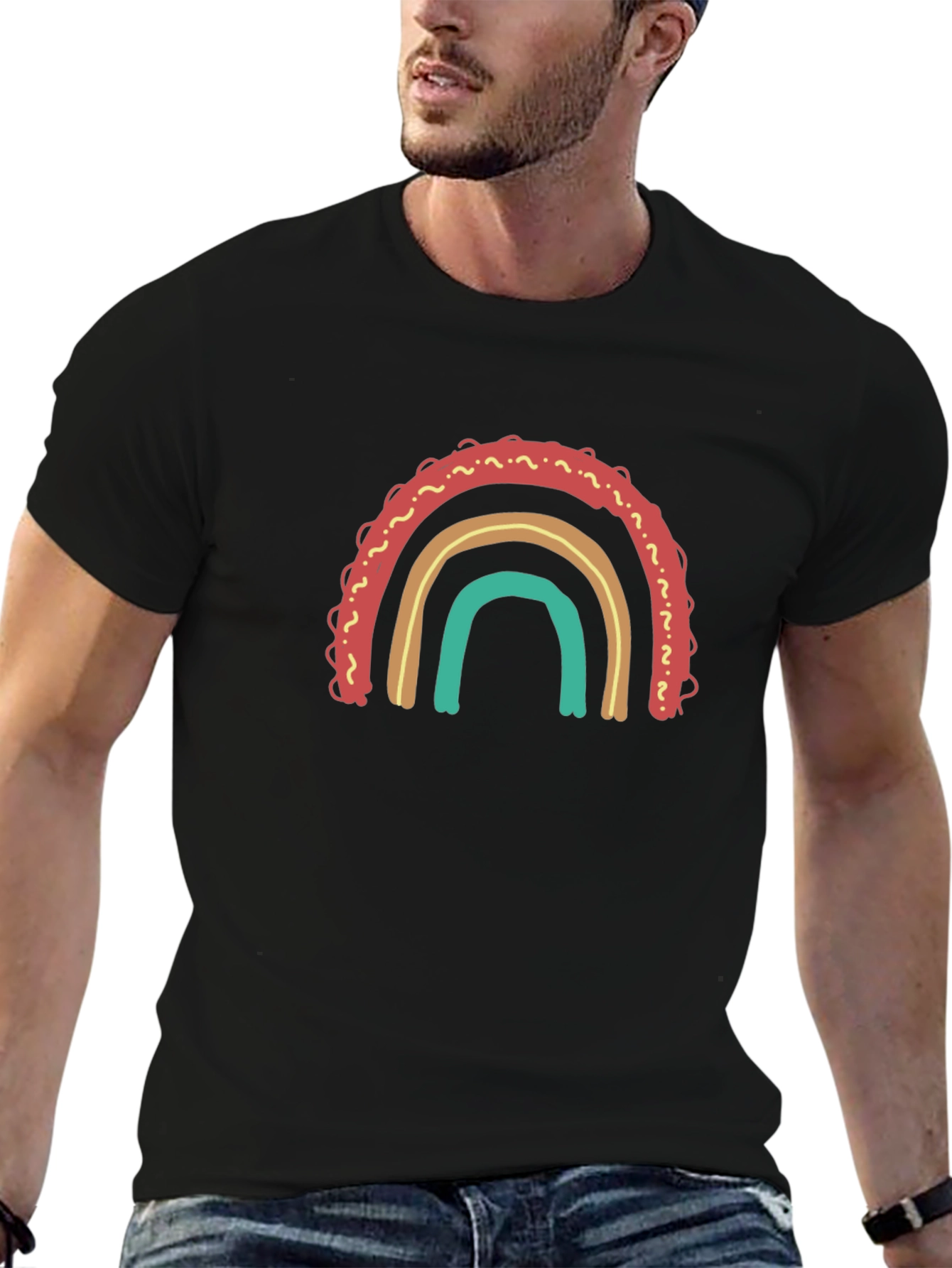 Rainbow Graphic Tee - Casual Comfort