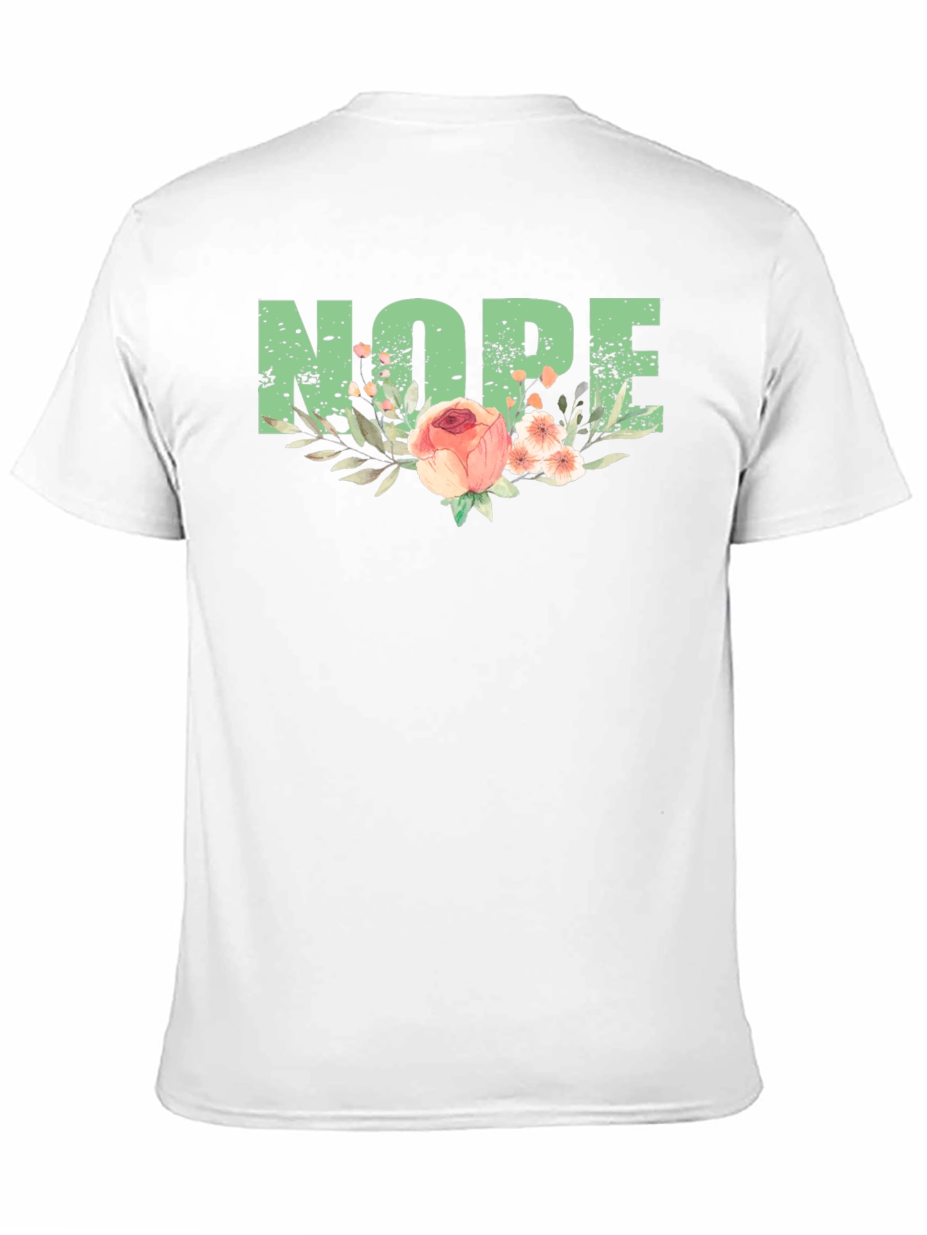 Nope Floral Graphic Tee - Comfy Casual Style