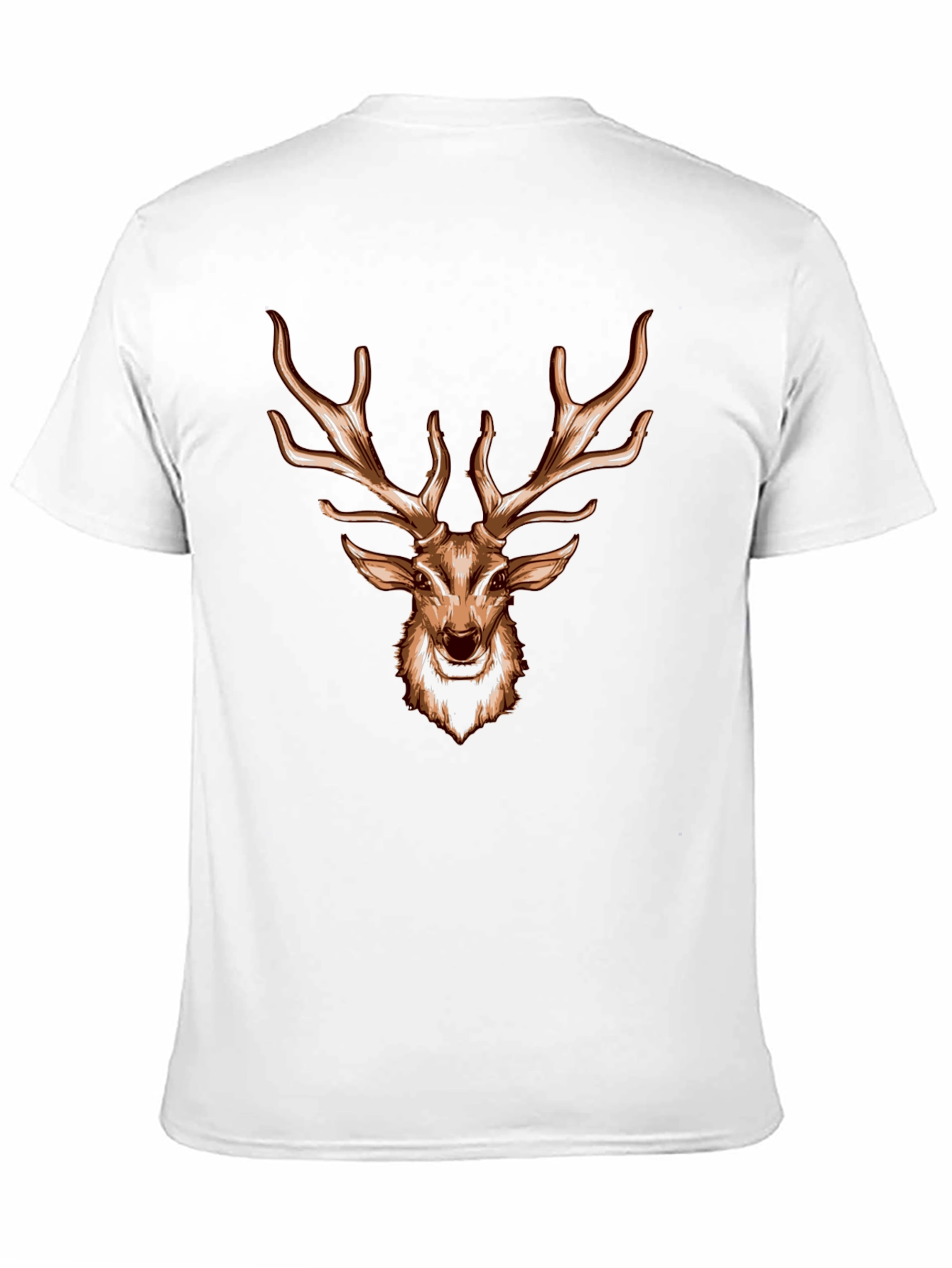 Deer Head Graphic Black T-Shirt