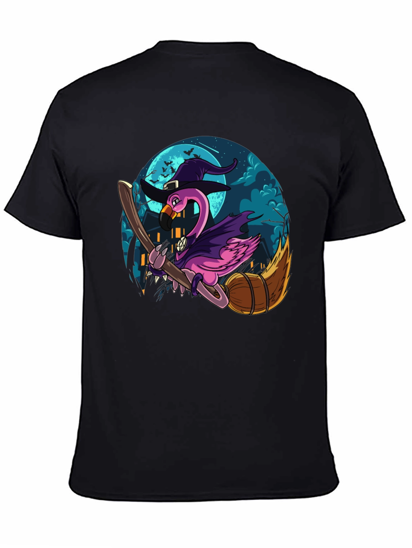 Witch Flamingo Graphic Tee