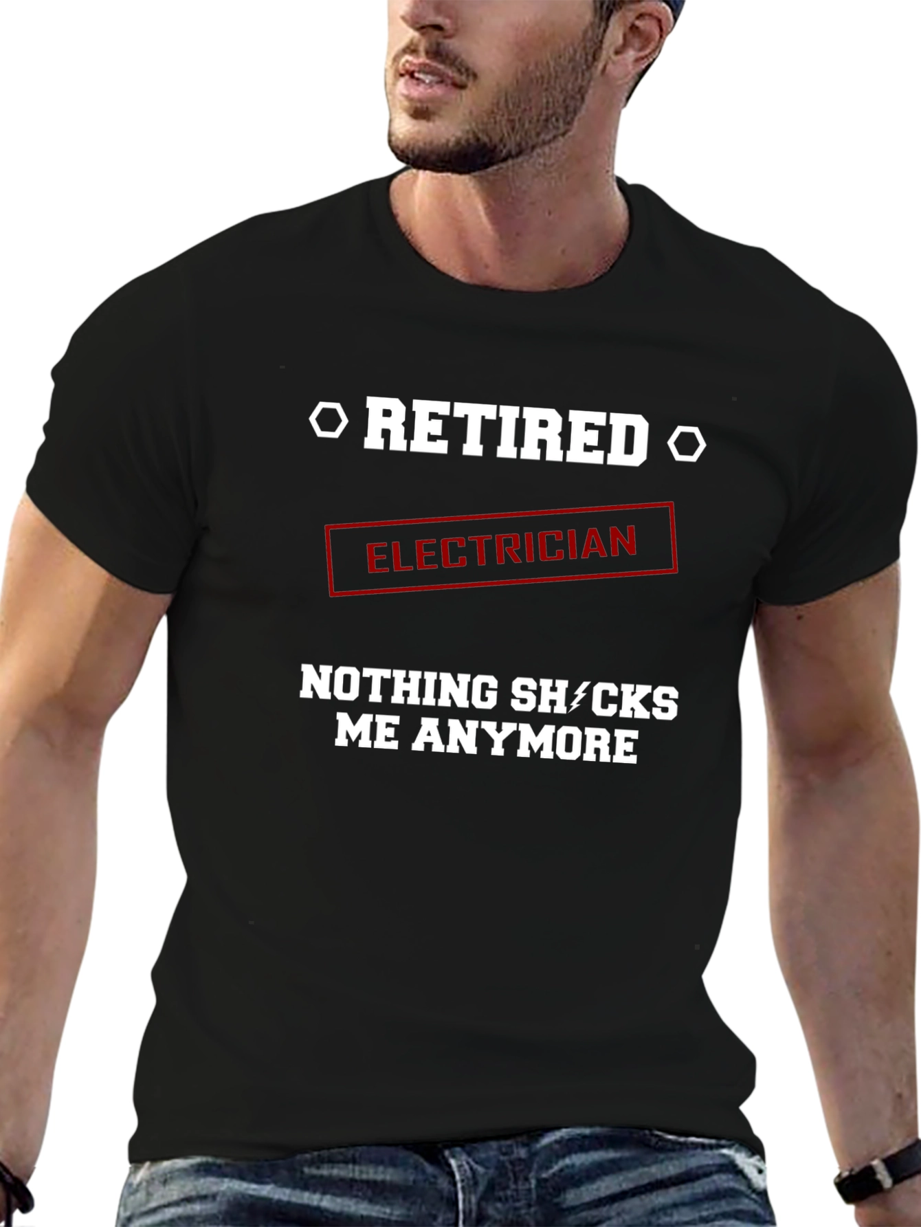 Retired Electrician Graphic T-Shirt