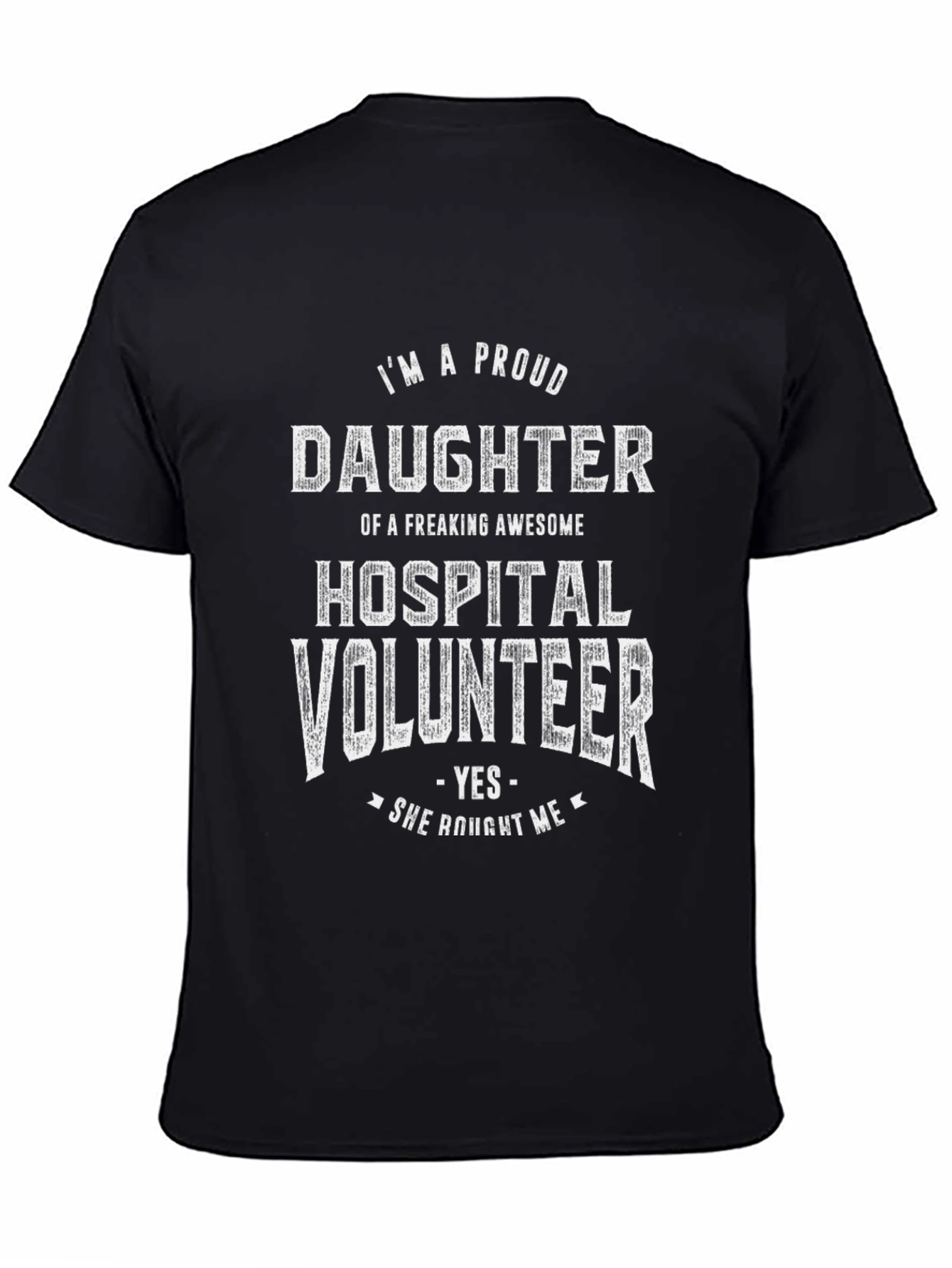 Proud Daughter Hospital Volunteer Graphic Tee