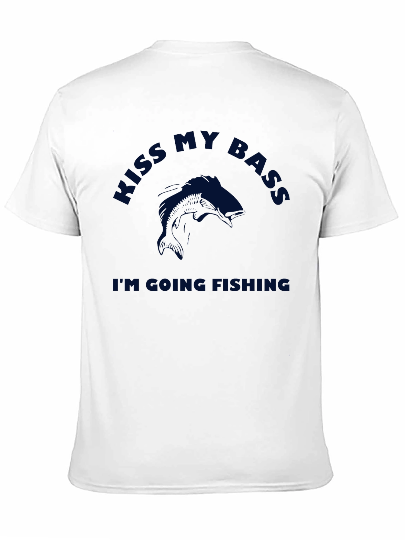 Kiss My Bass Fishing T-Shirt - Black