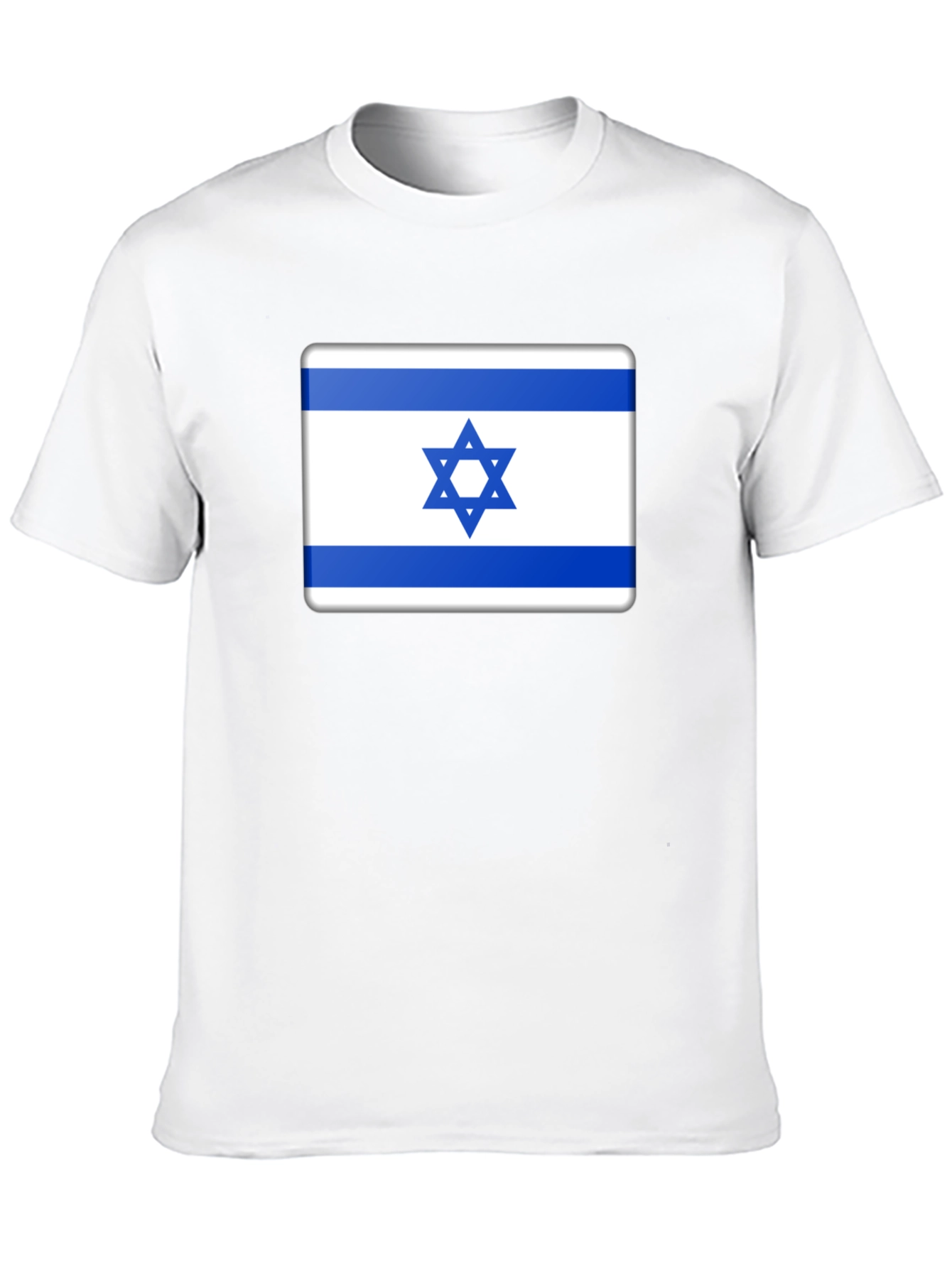Israel Flag Graphic Tee - Black Cotton T-Shirt