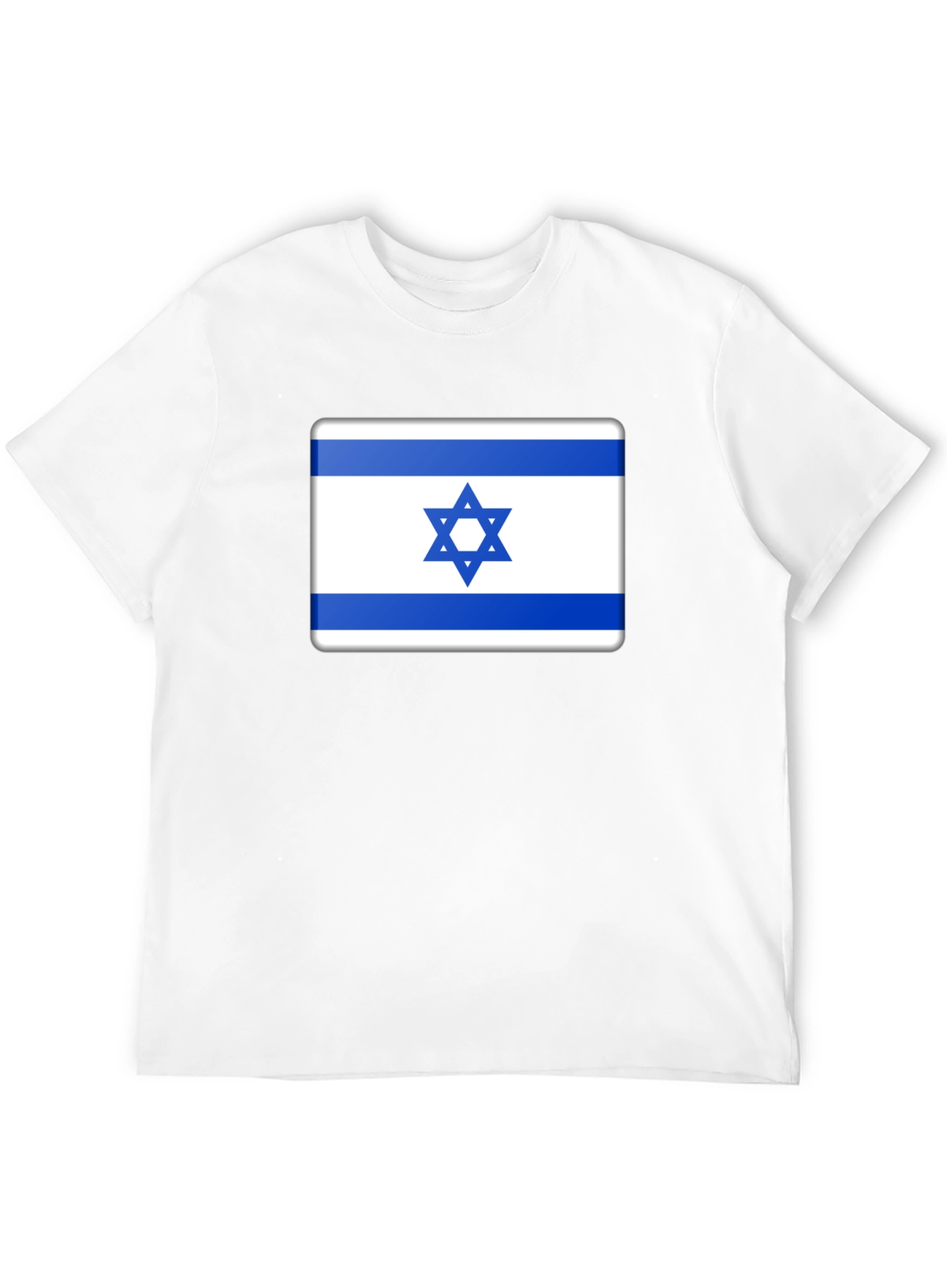 Israel Flag Graphic Tee - Black Cotton T-Shirt