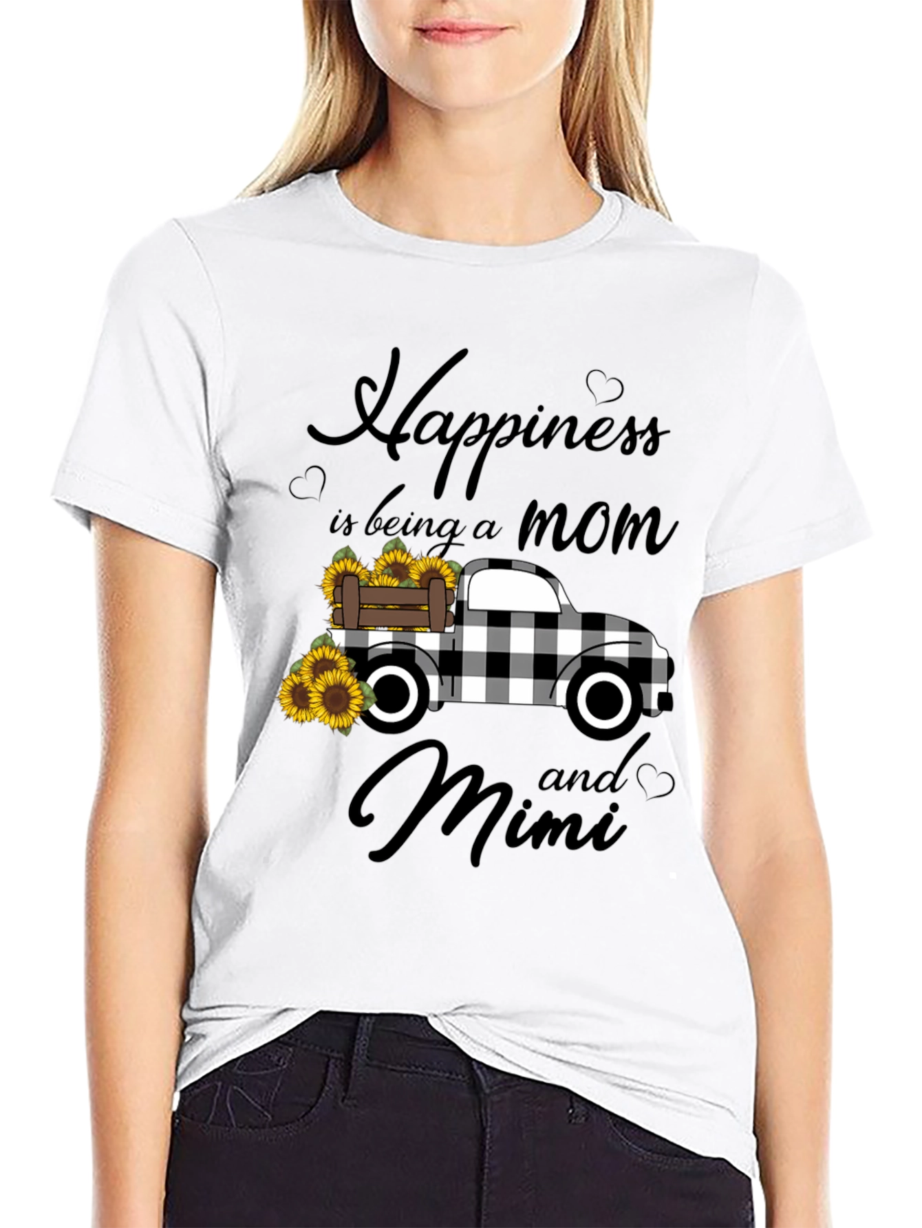 Mom & Mimi Sunflower Truck Graphic Tee