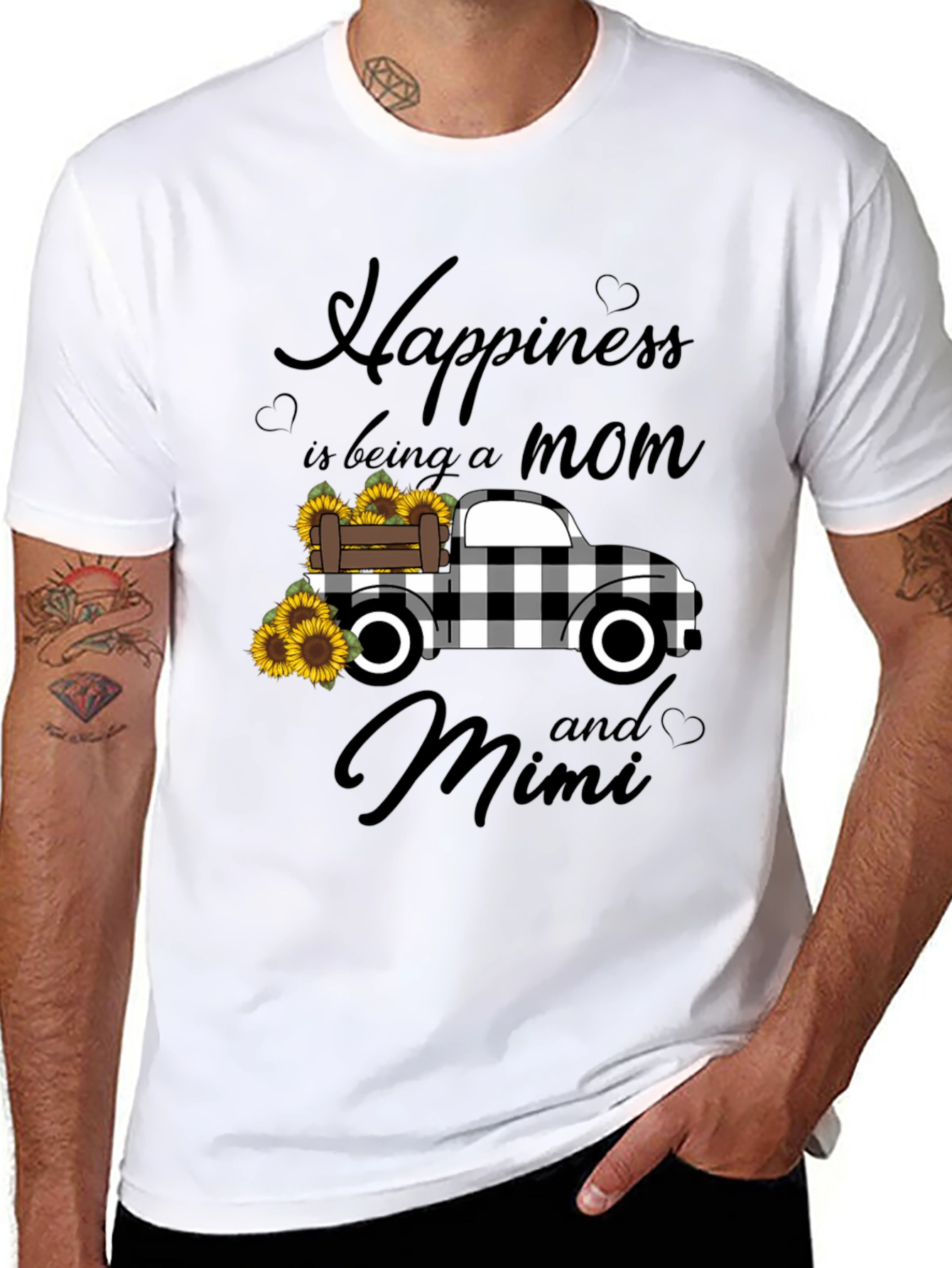 Mom & Mimi Sunflower Truck Graphic Tee