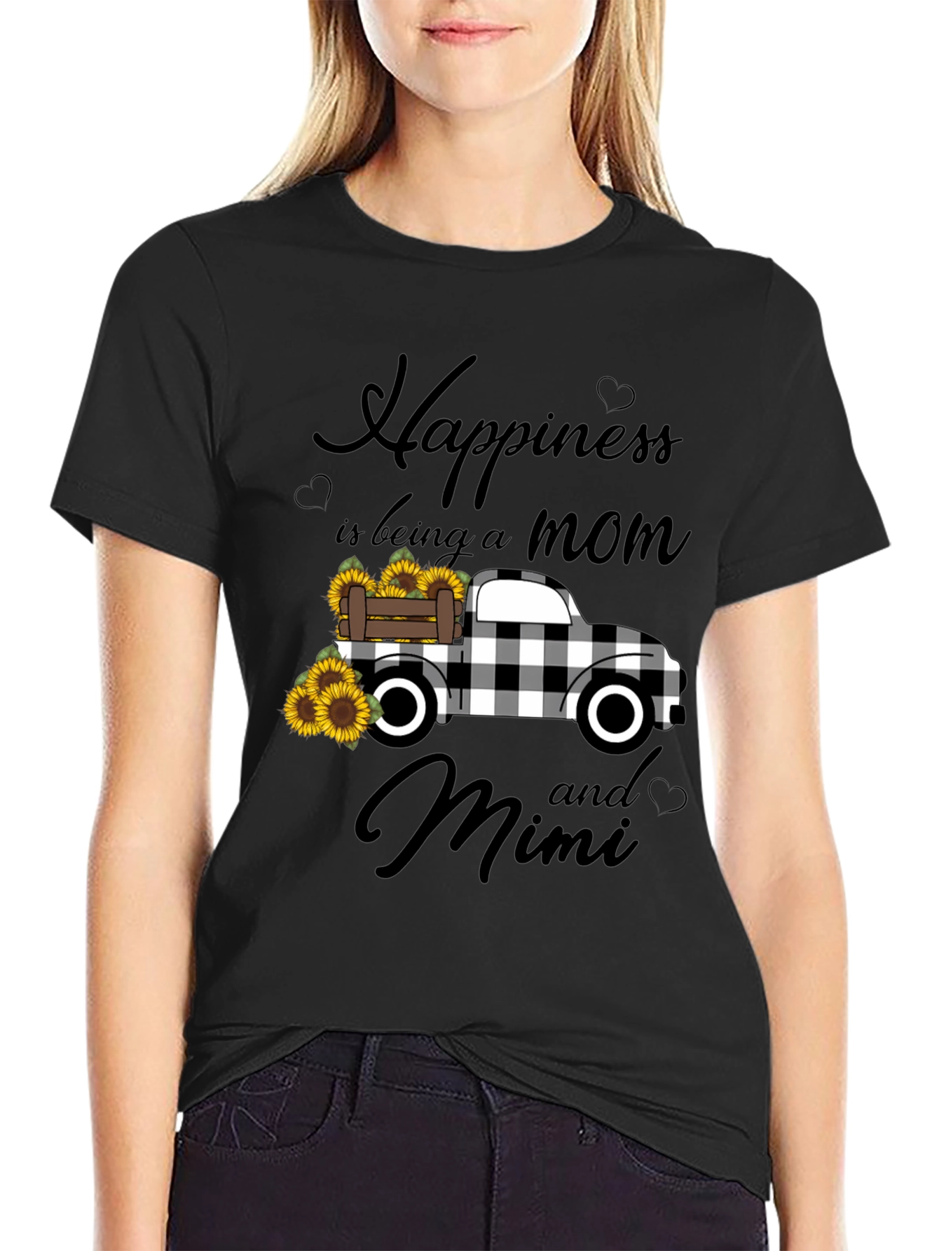 Mom & Mimi Sunflower Truck Graphic Tee