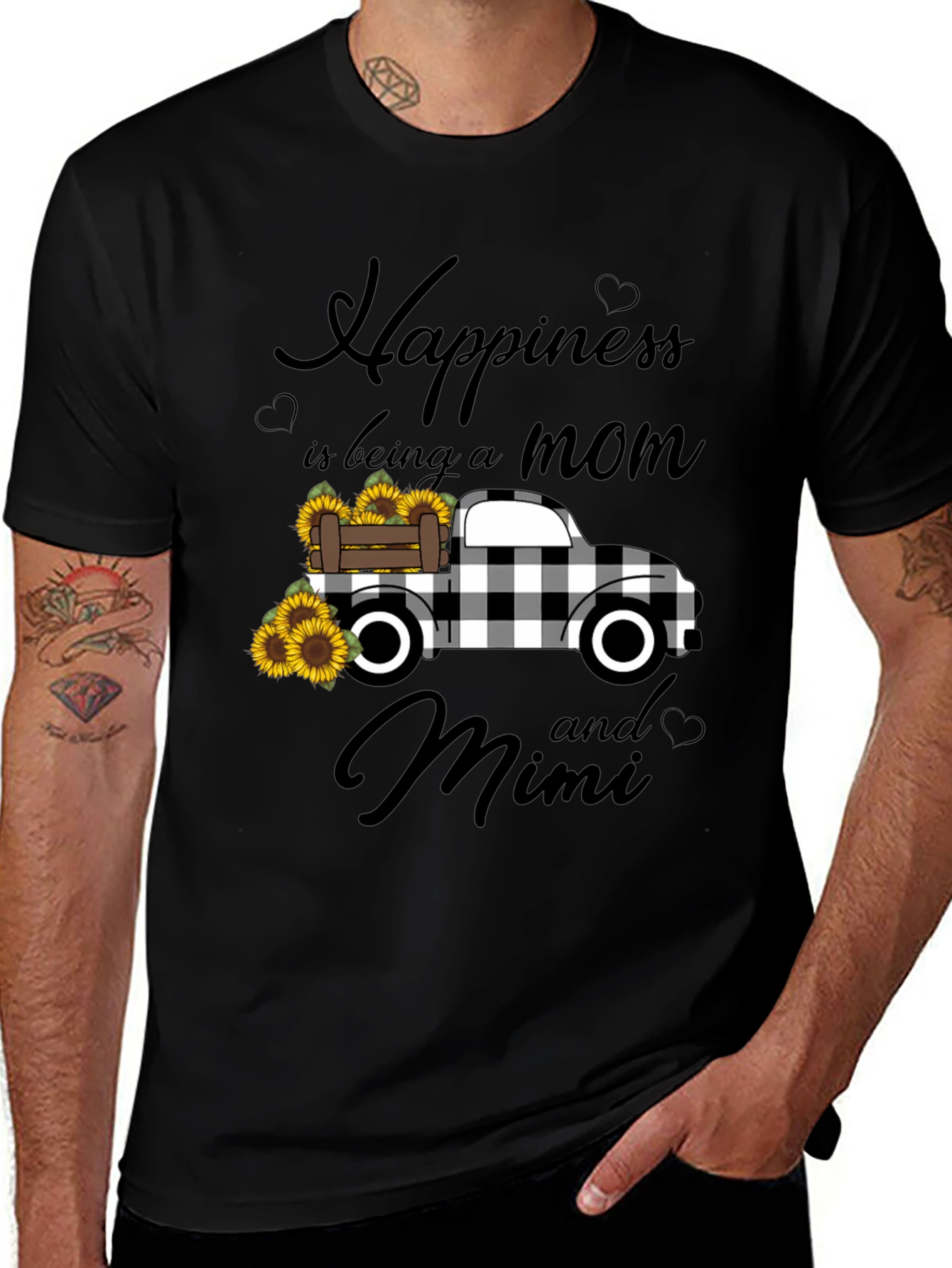 Mom & Mimi Sunflower Truck Graphic Tee