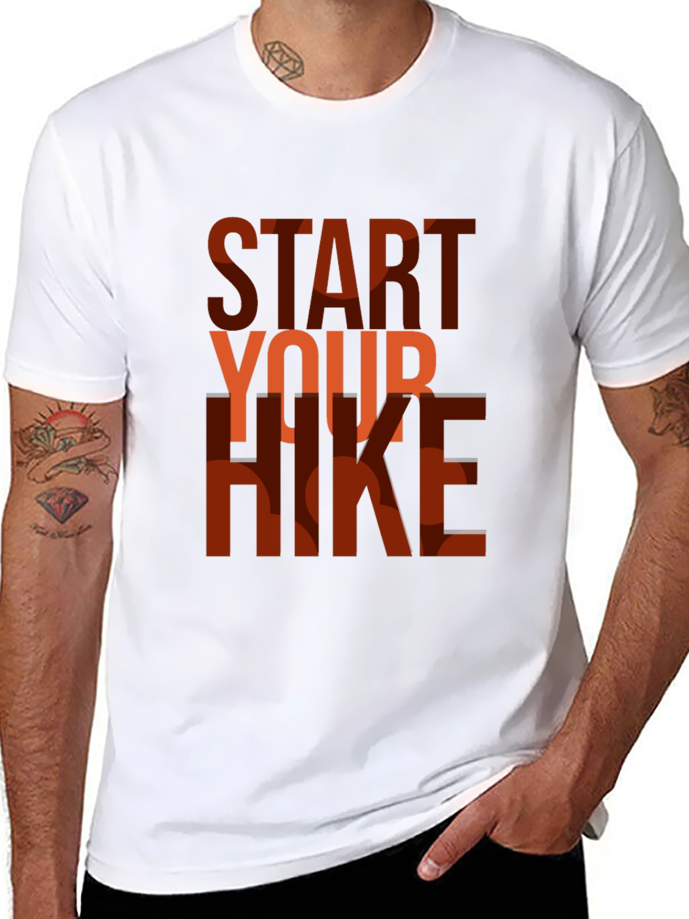 Start Your Hike Graphic T-Shirt - Black