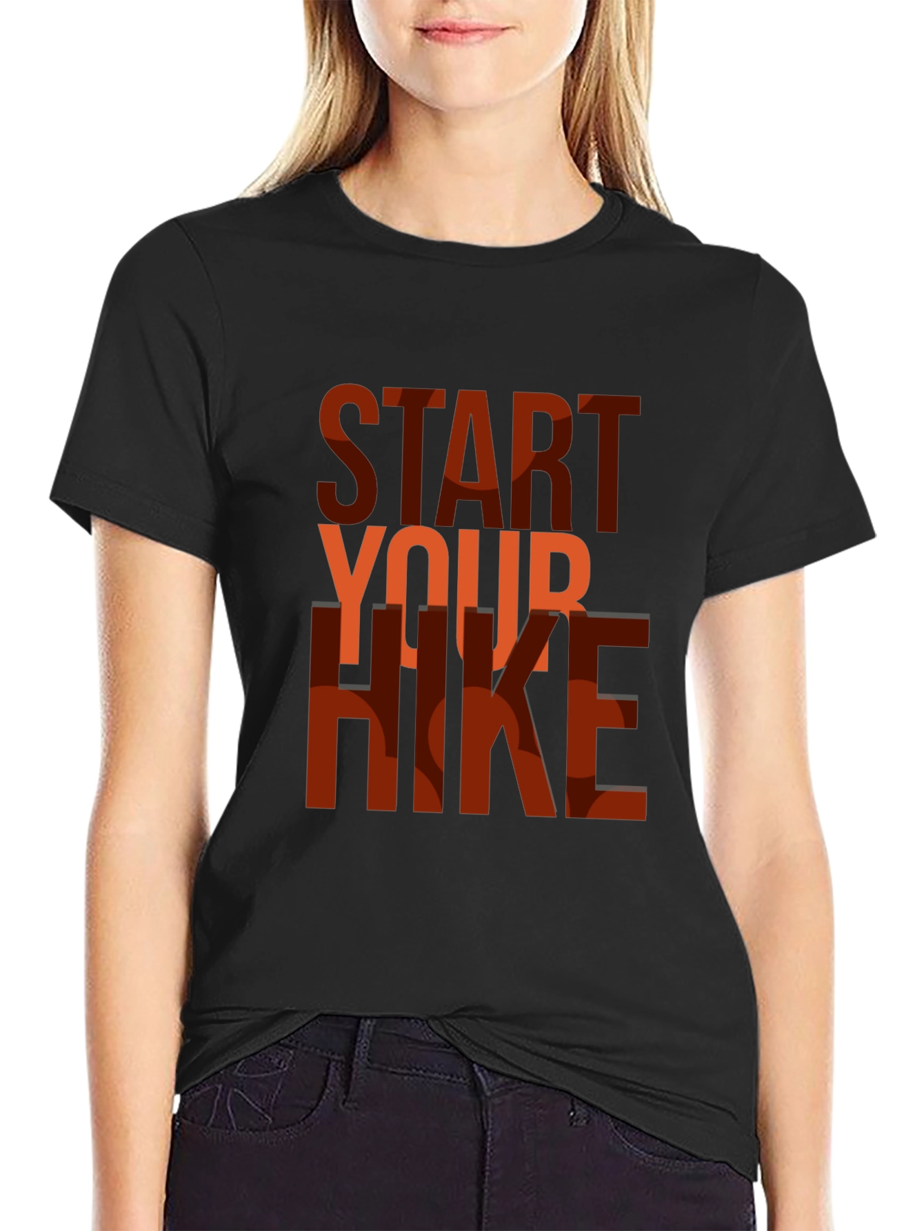 Start Your Hike Graphic T-Shirt - Black
