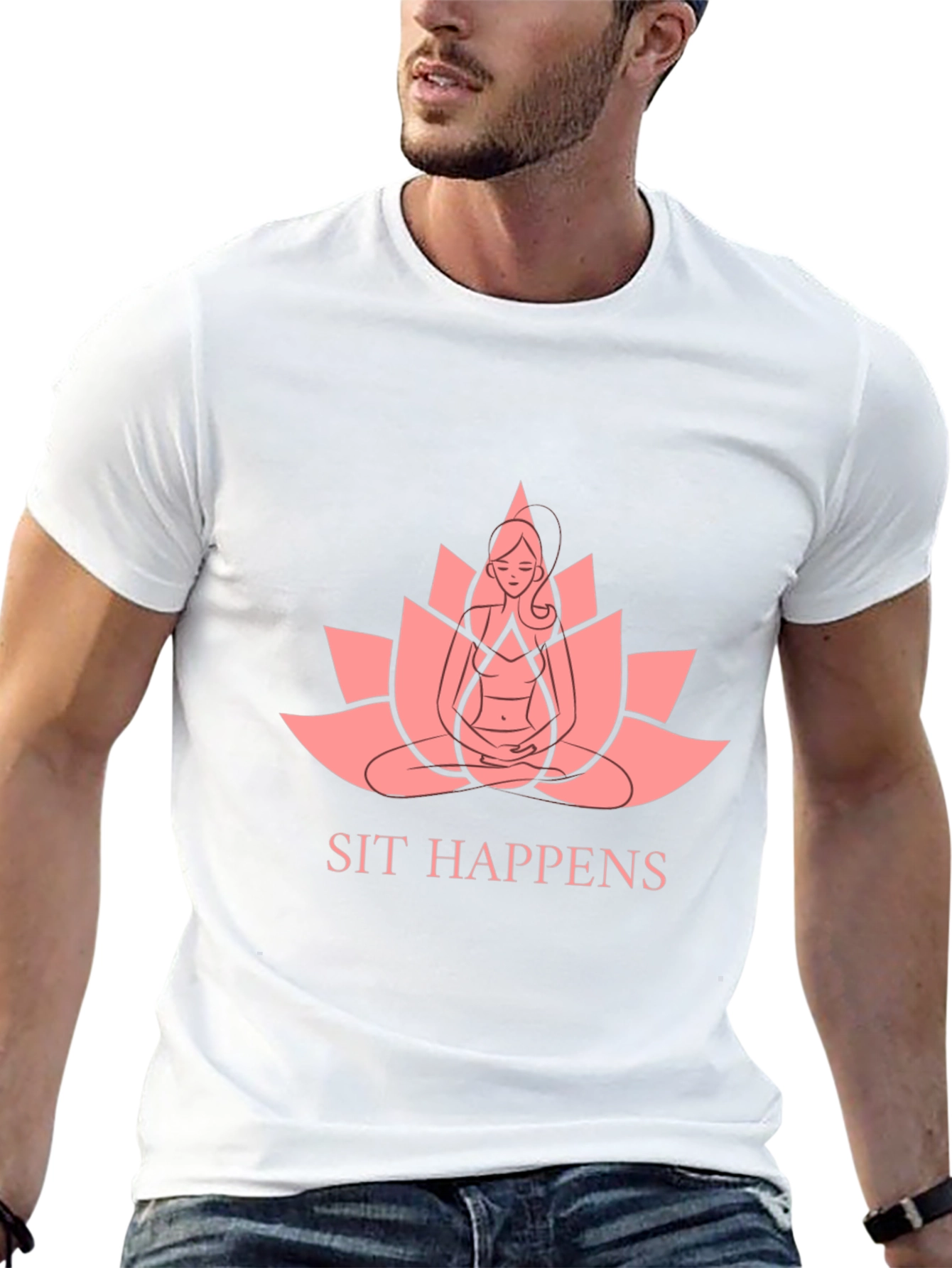 Sit Happens Yoga Graphic T-Shirt