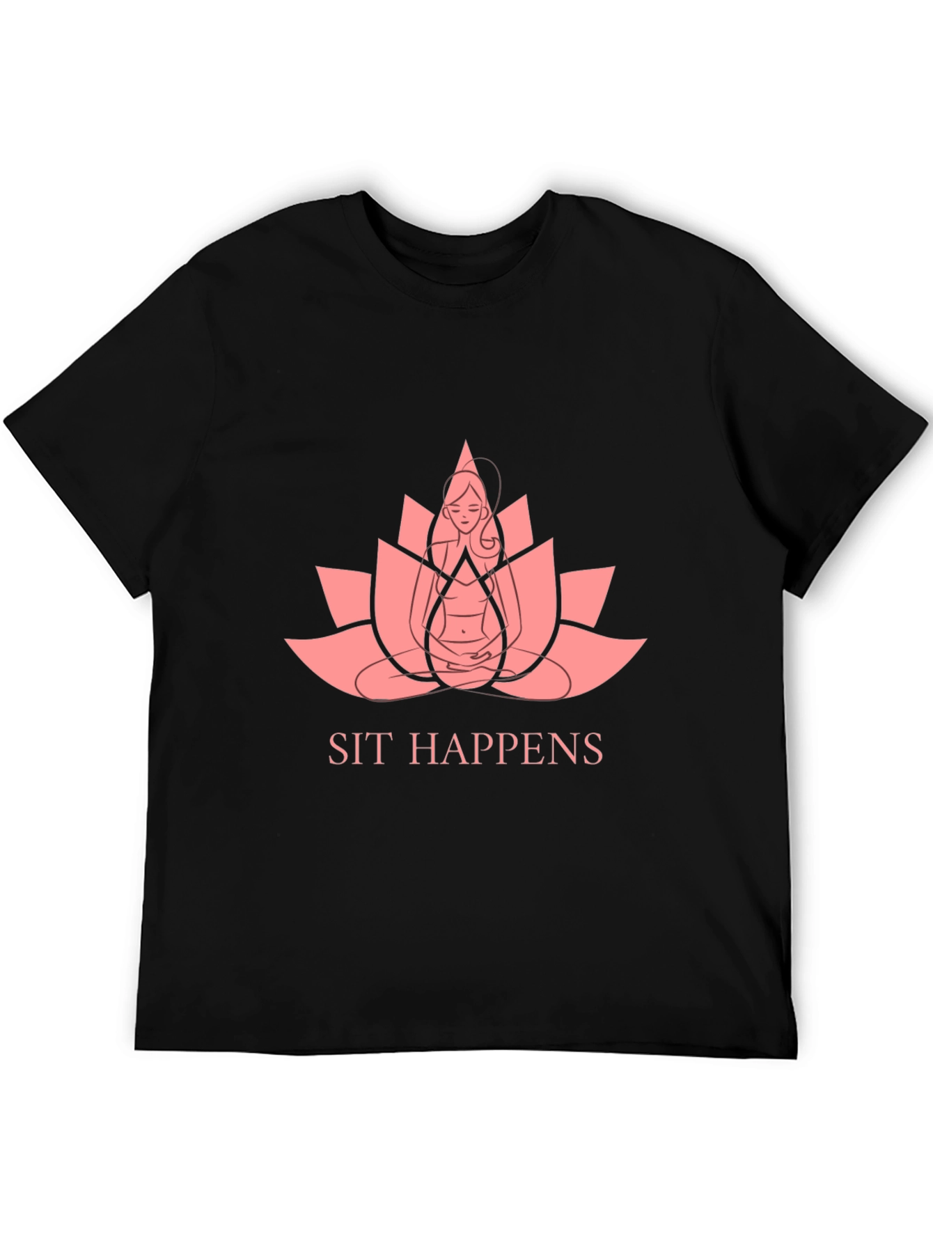 Sit Happens Yoga Graphic T-Shirt