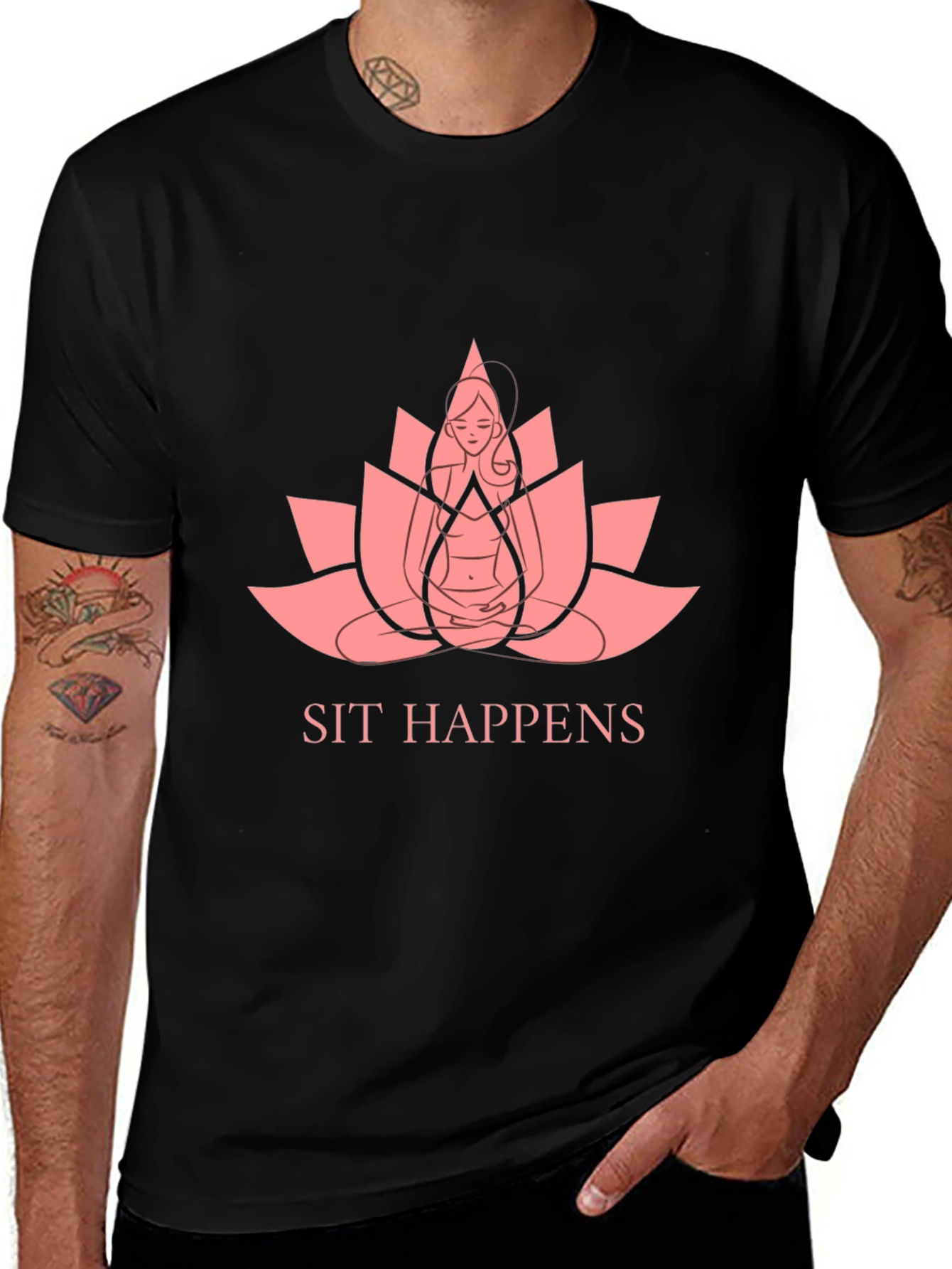 Sit Happens Yoga Graphic T-Shirt