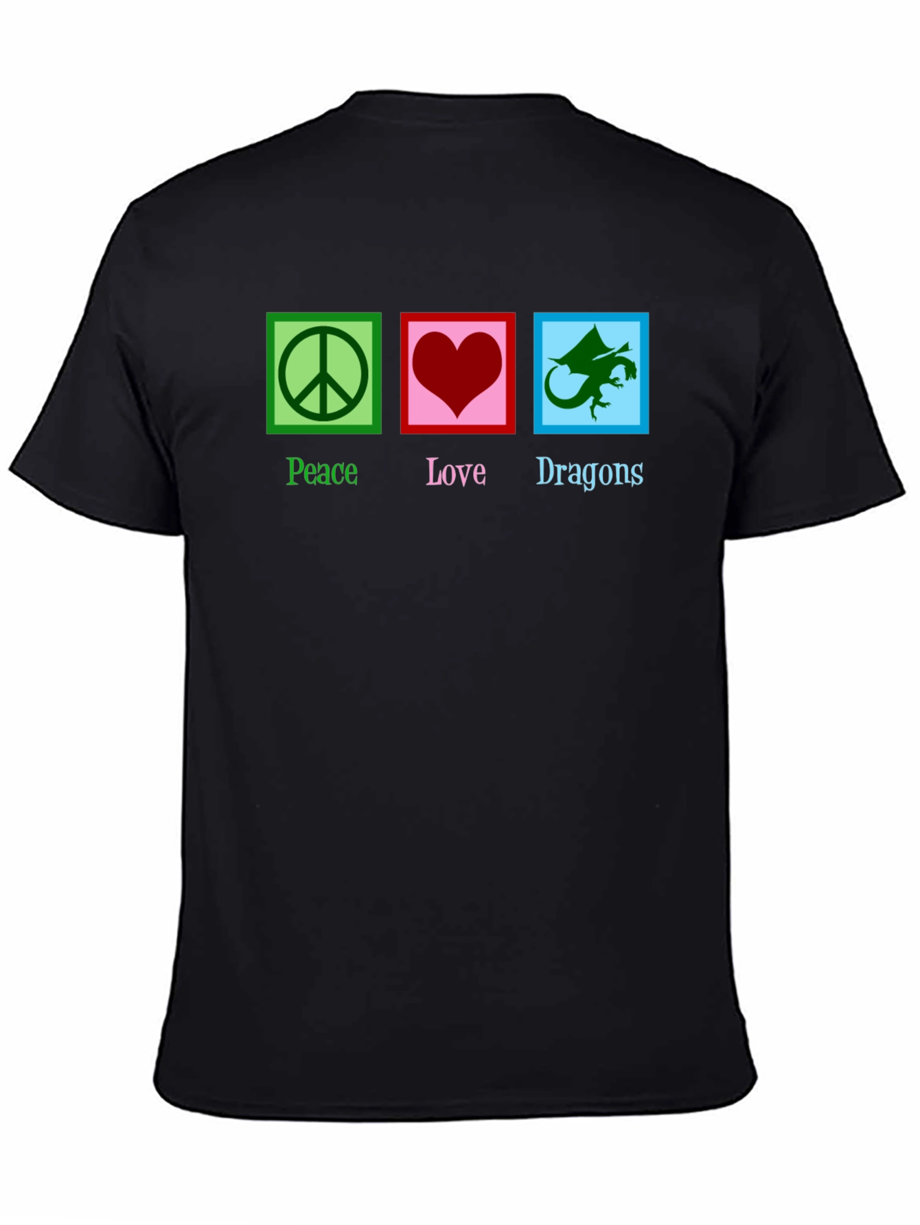 Peace Love Dragons Graphic T-Shirt