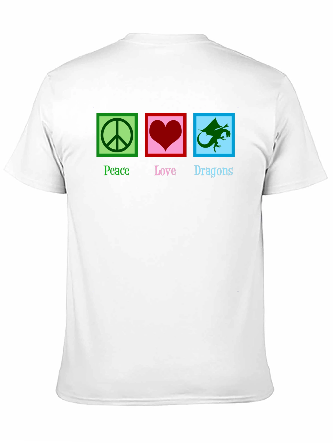 Peace Love Dragons Graphic T-Shirt