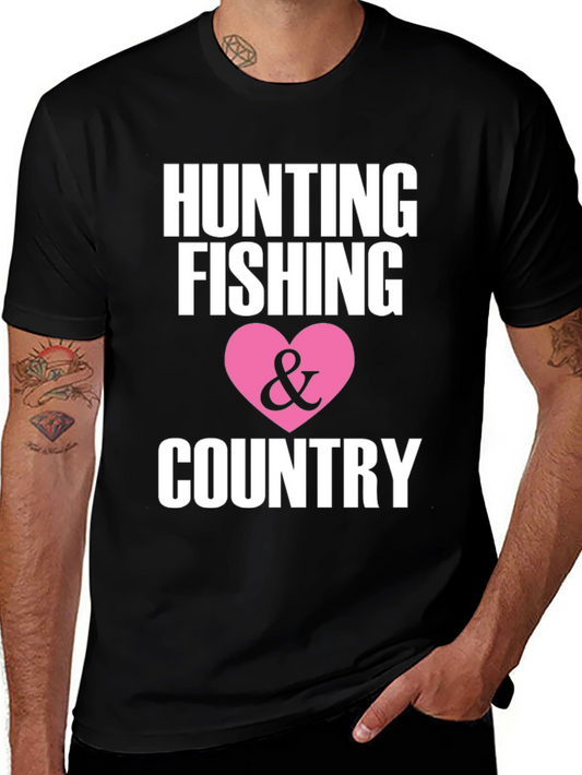 Hunting Fishing & Country Graphic T-Shirt