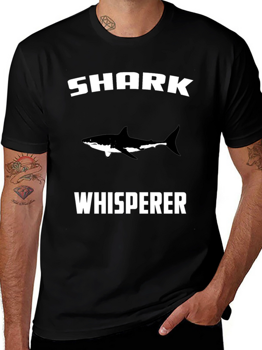 Shark Whisperer Graphic Tee - Black