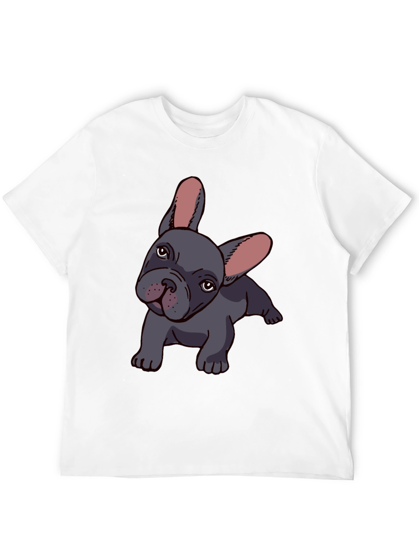 French Bulldog Graphic Tee - Mens Black T-Shirt