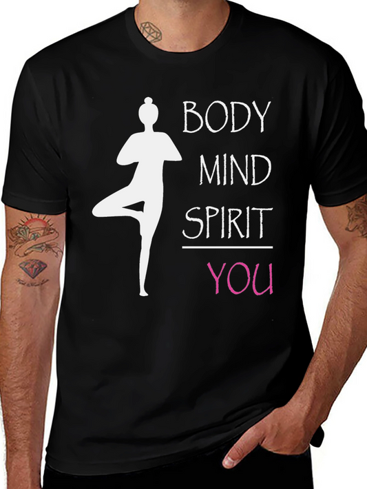 Body Mind Spirit You Yoga Graphic T-Shirt