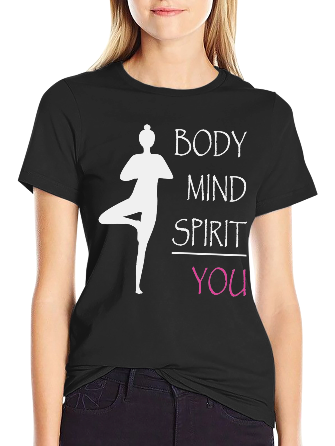 Body Mind Spirit You Yoga Graphic T-Shirt