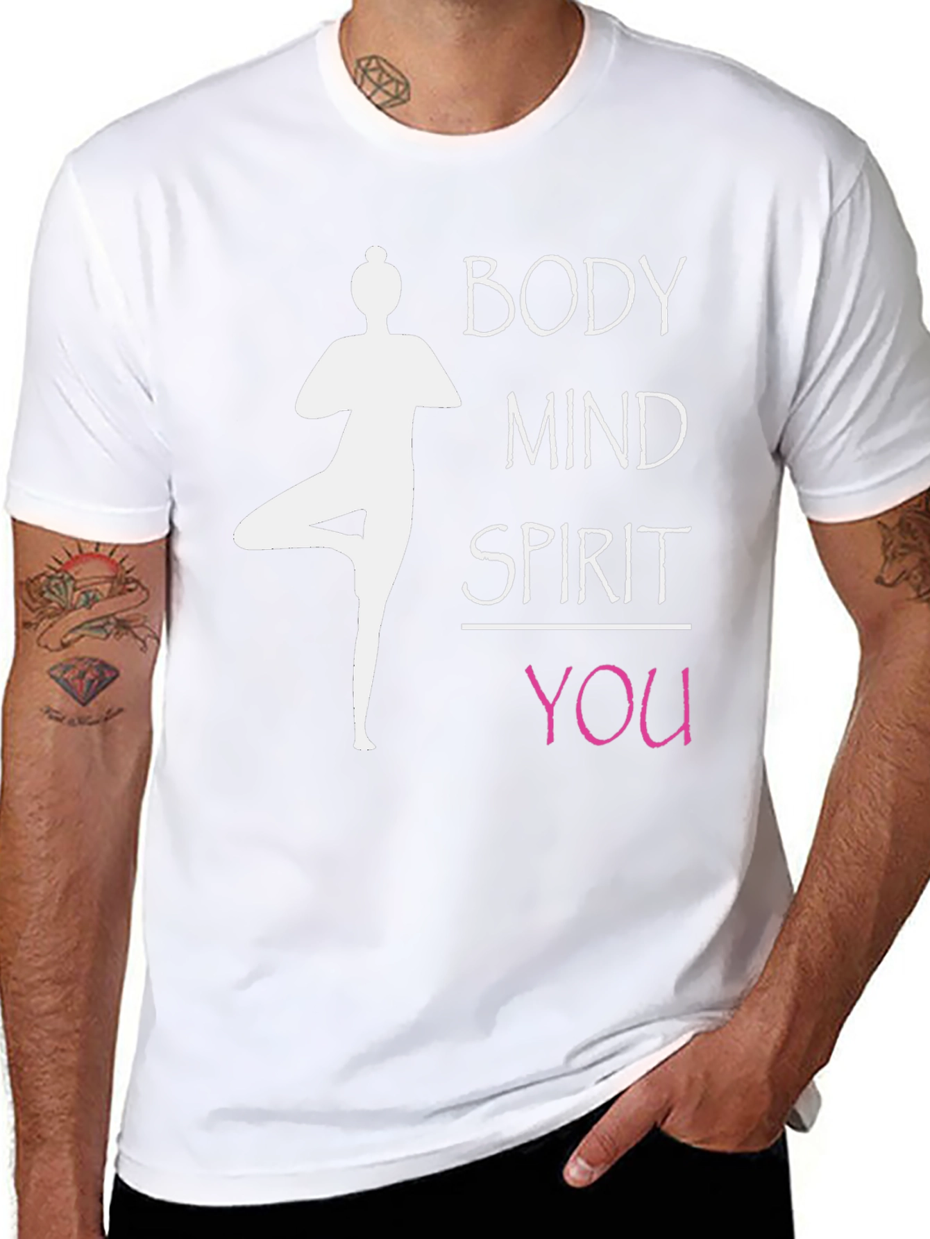 Body Mind Spirit You Yoga Graphic T-Shirt