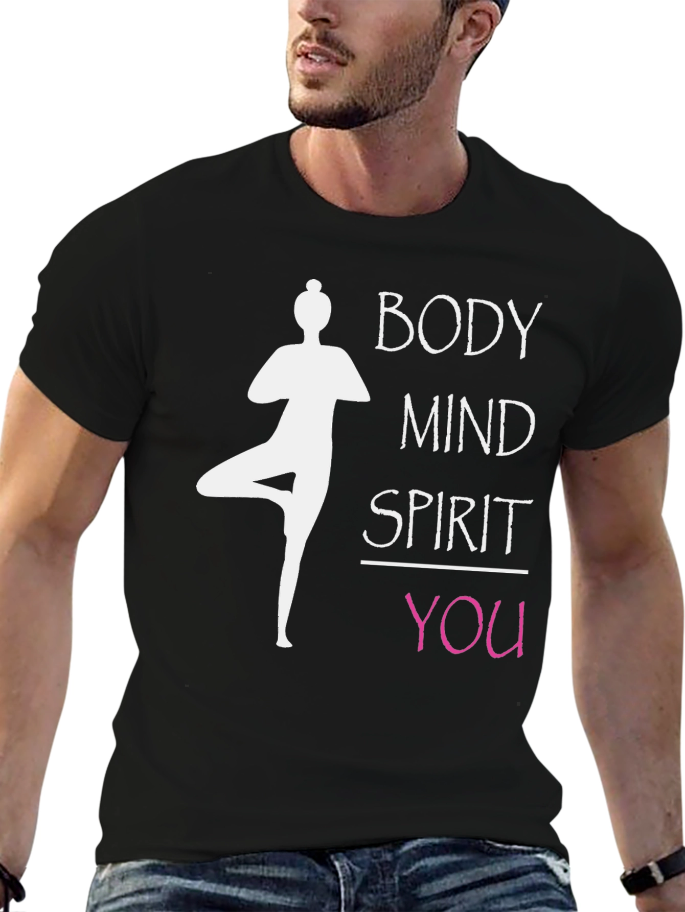 Body Mind Spirit You Yoga Graphic T-Shirt